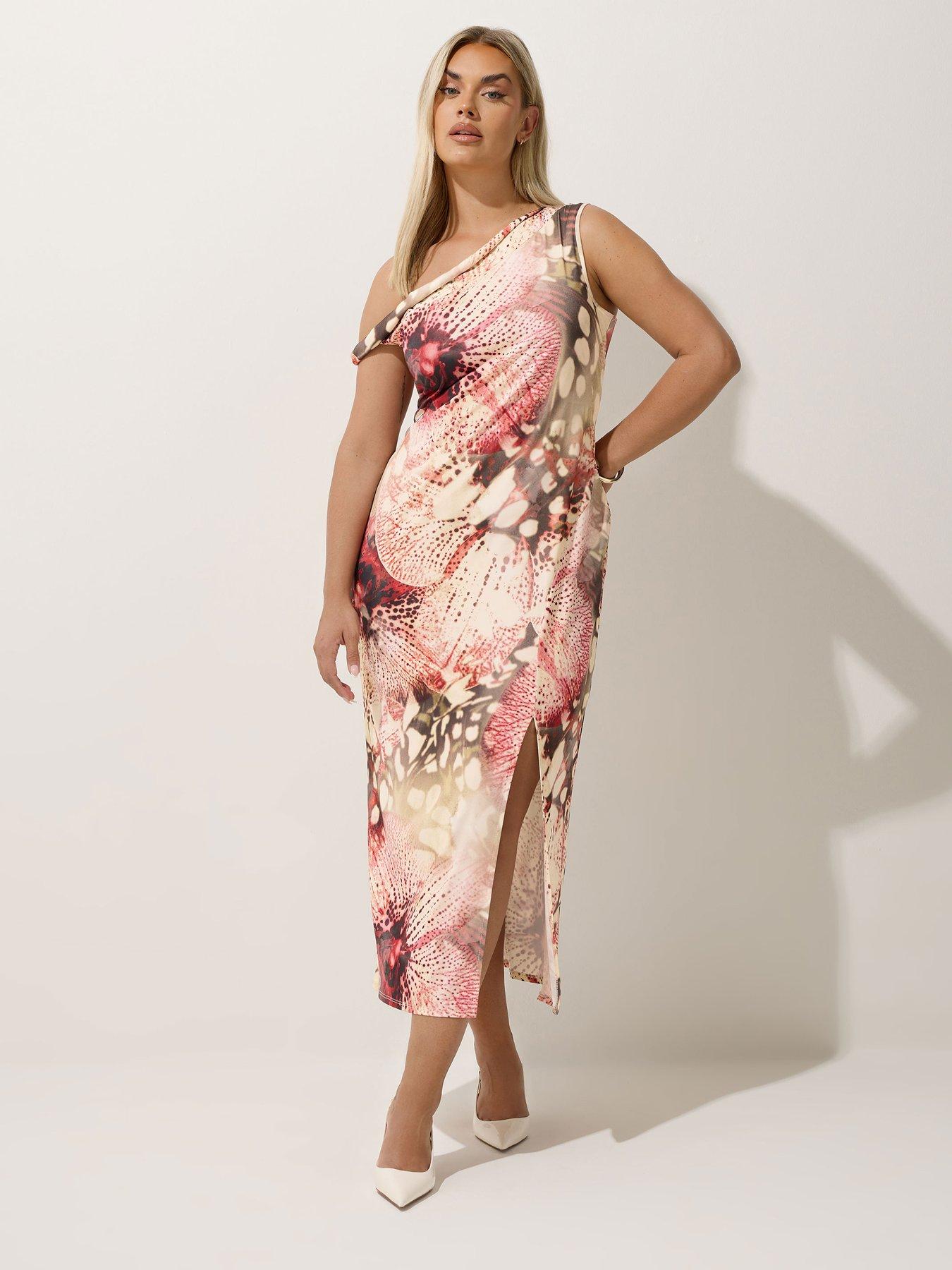 undefined Curve Butterfly Knot Dress - Natural