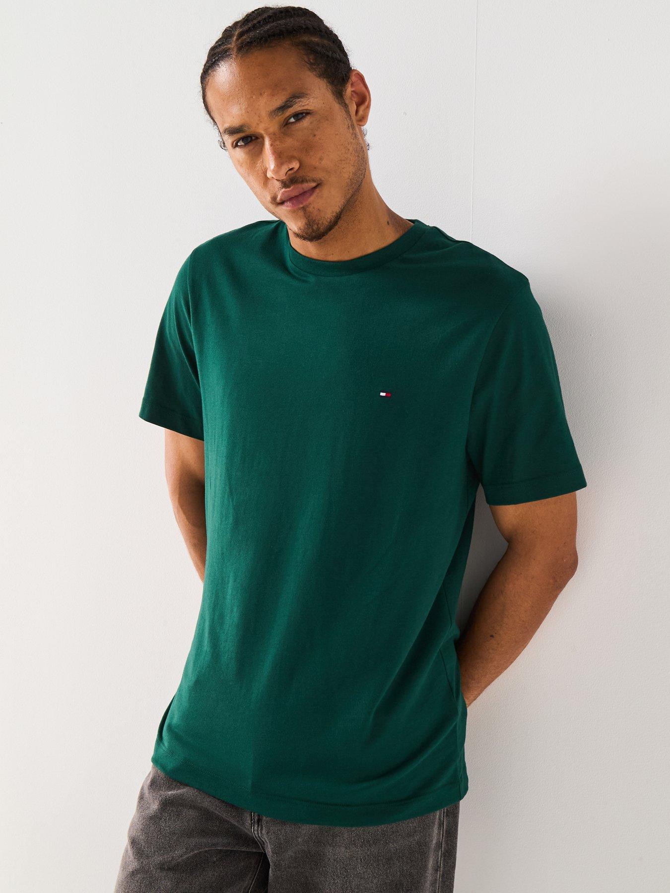 undefined Essential Flag Logo T-Shirt - Dark Green
