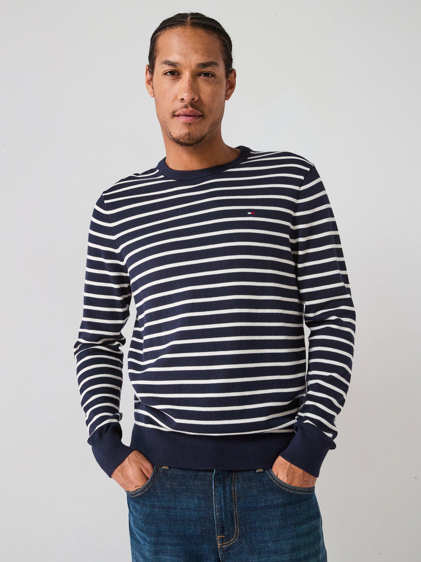 Tommy Hilfiger Essential Cotton Crew Neck Knitted Jumper - Navy