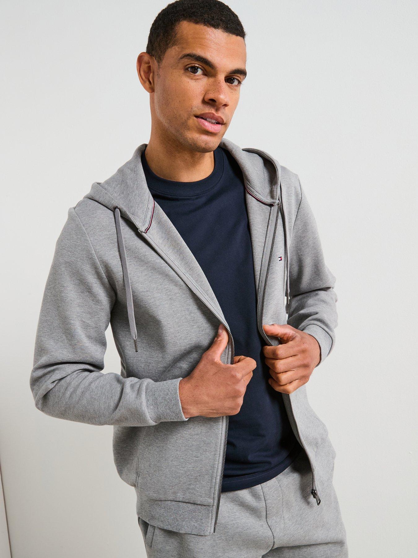 Tommy Hilfiger Essential Intechno Zip Hoodie - Grey