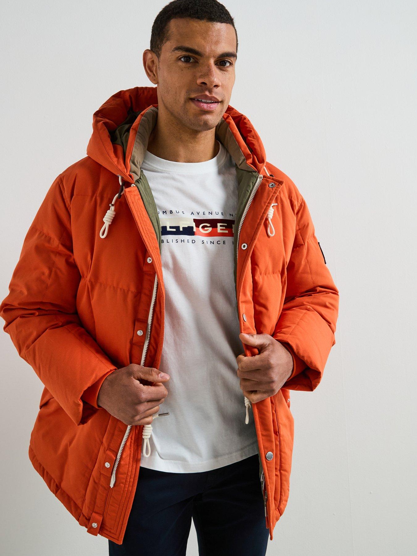 Image 4 of 5 of Tommy Hilfiger Square Baffled Down Parka - Orange