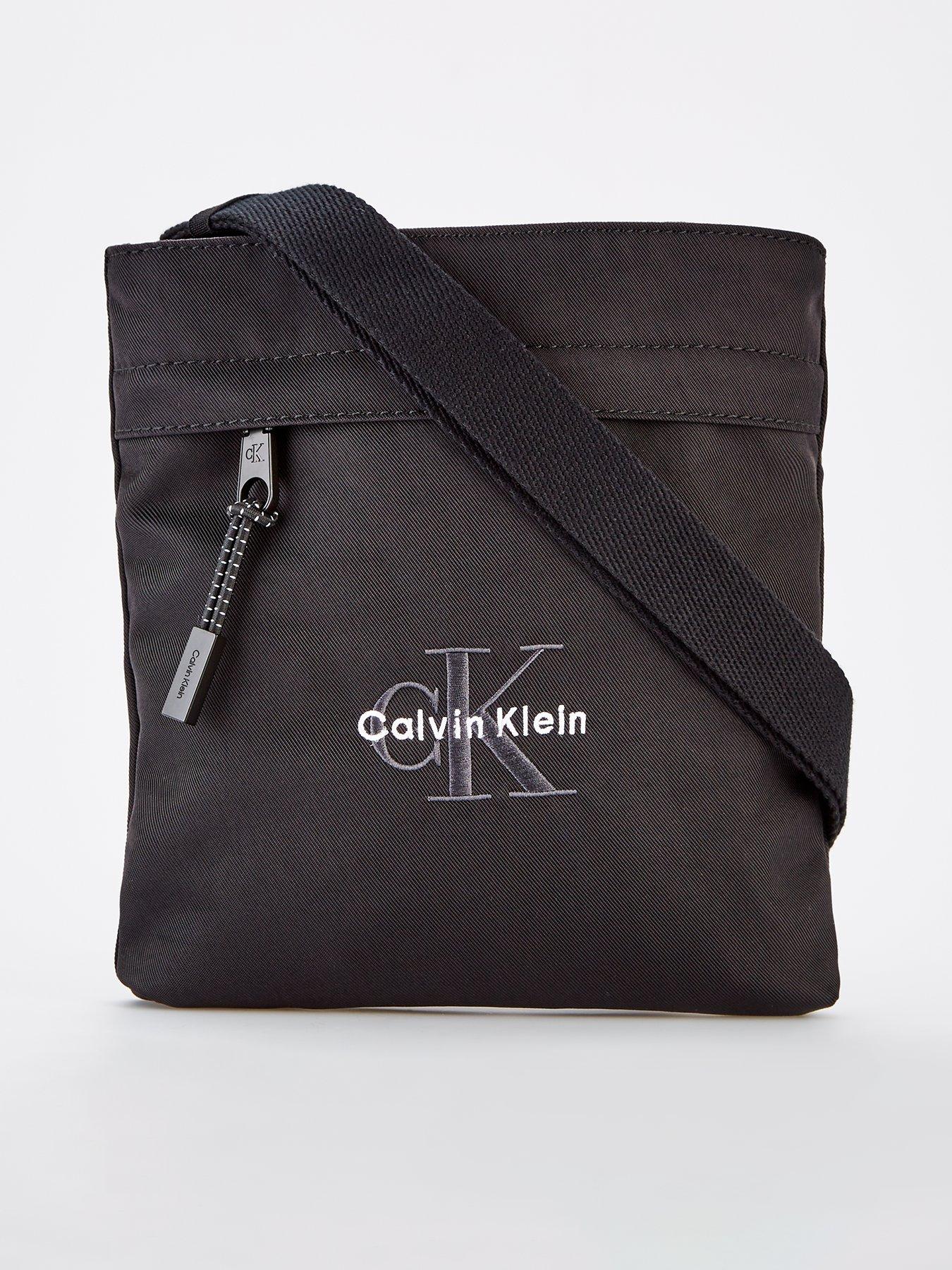 Calvin Klein Bold Flatpack Cross Body Bag - Black