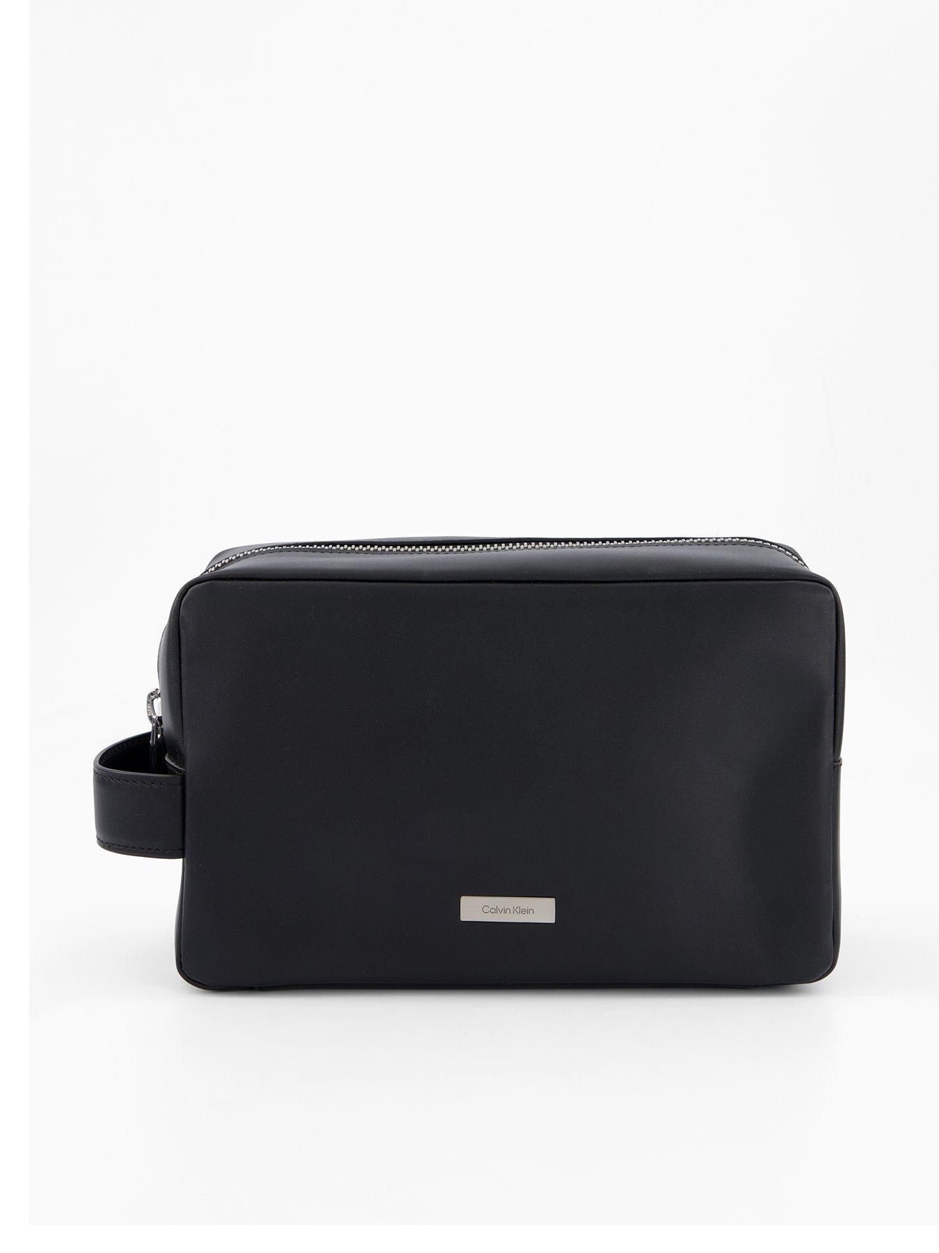 Calvin Klein Plaque Wash Bag - Black