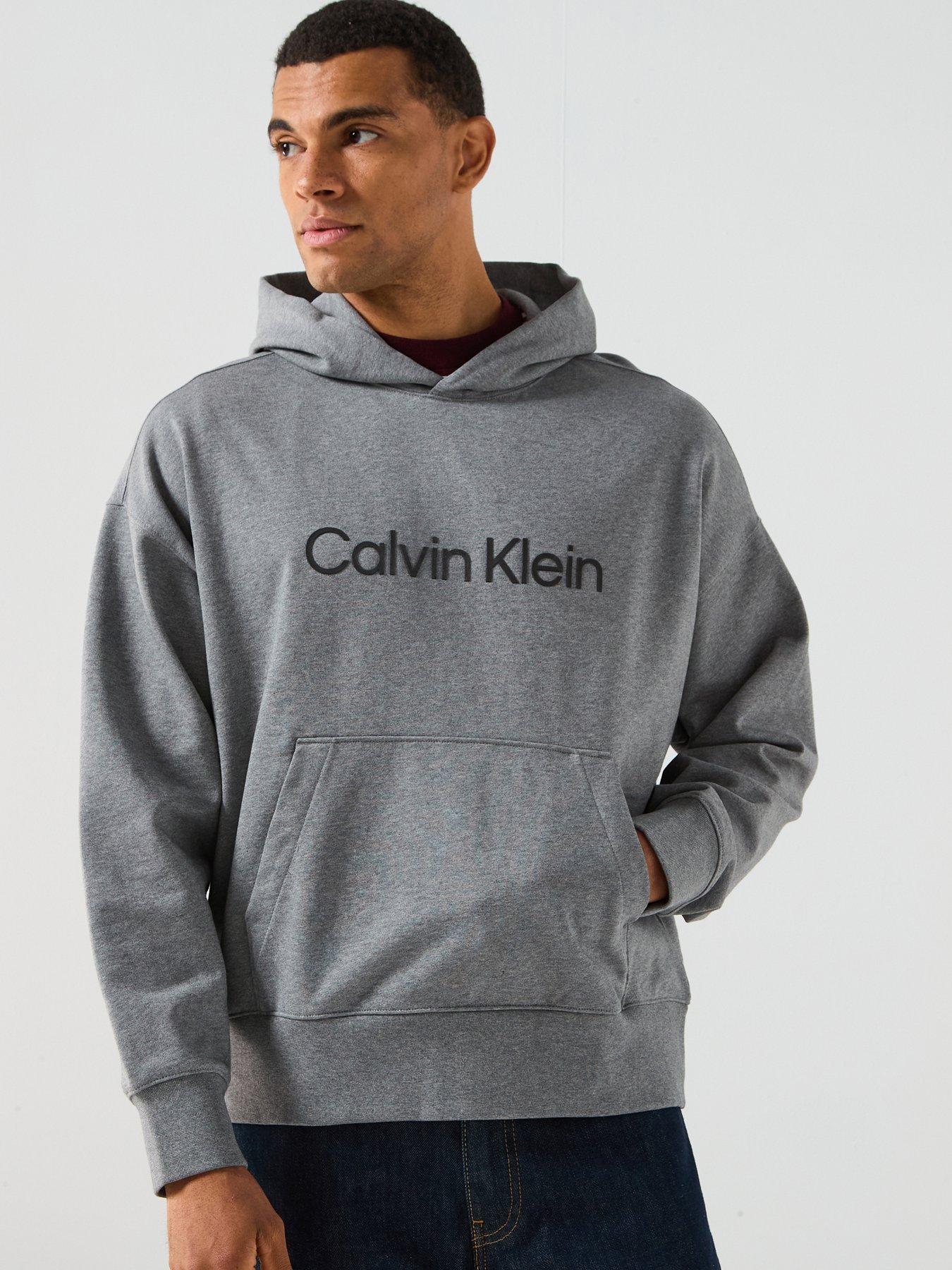 Calvin Klein Calvin Klein Standard Logo Premium Hoodie - Grey