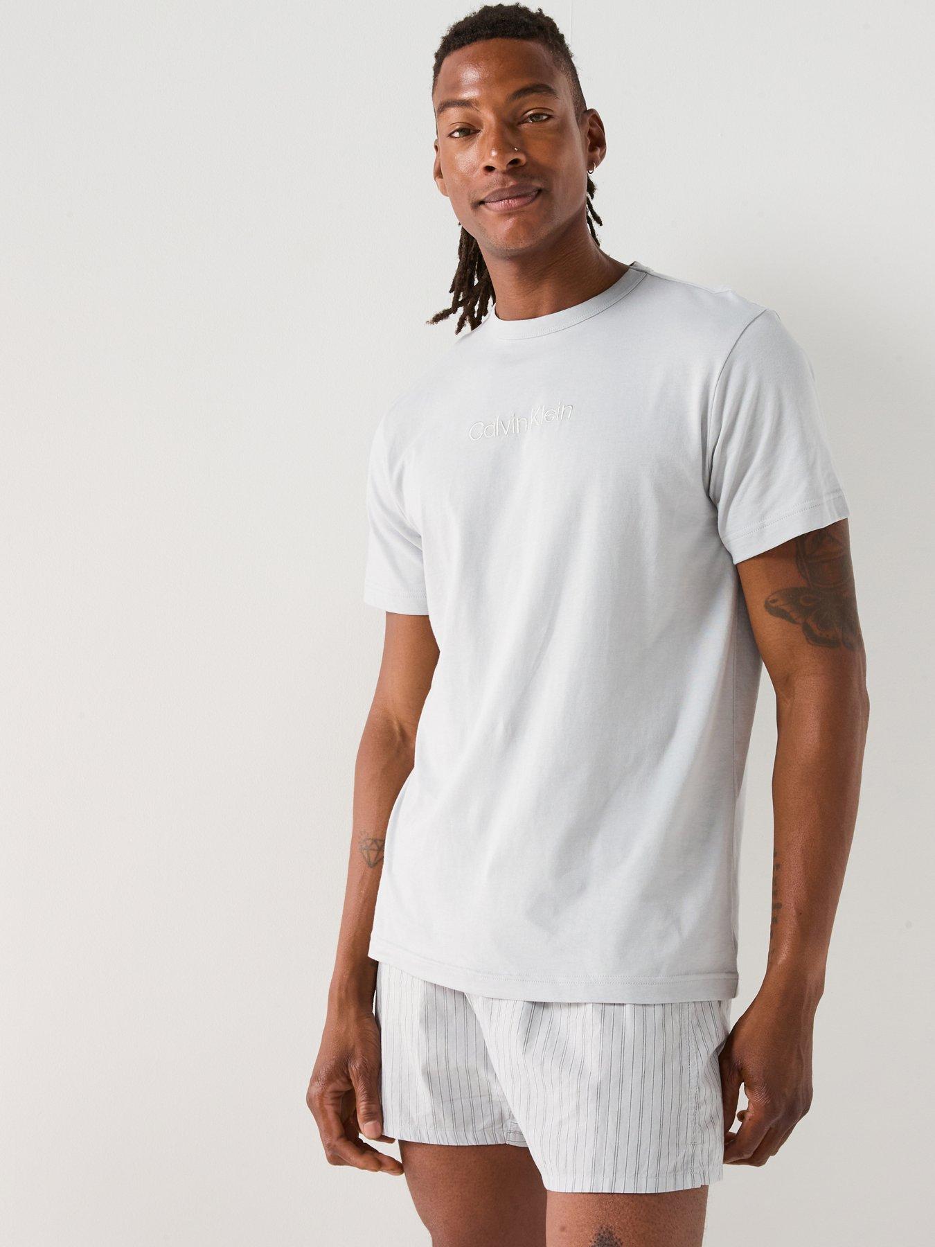 Calvin Klein Loungewear Poplin Pyjama Set - Grey