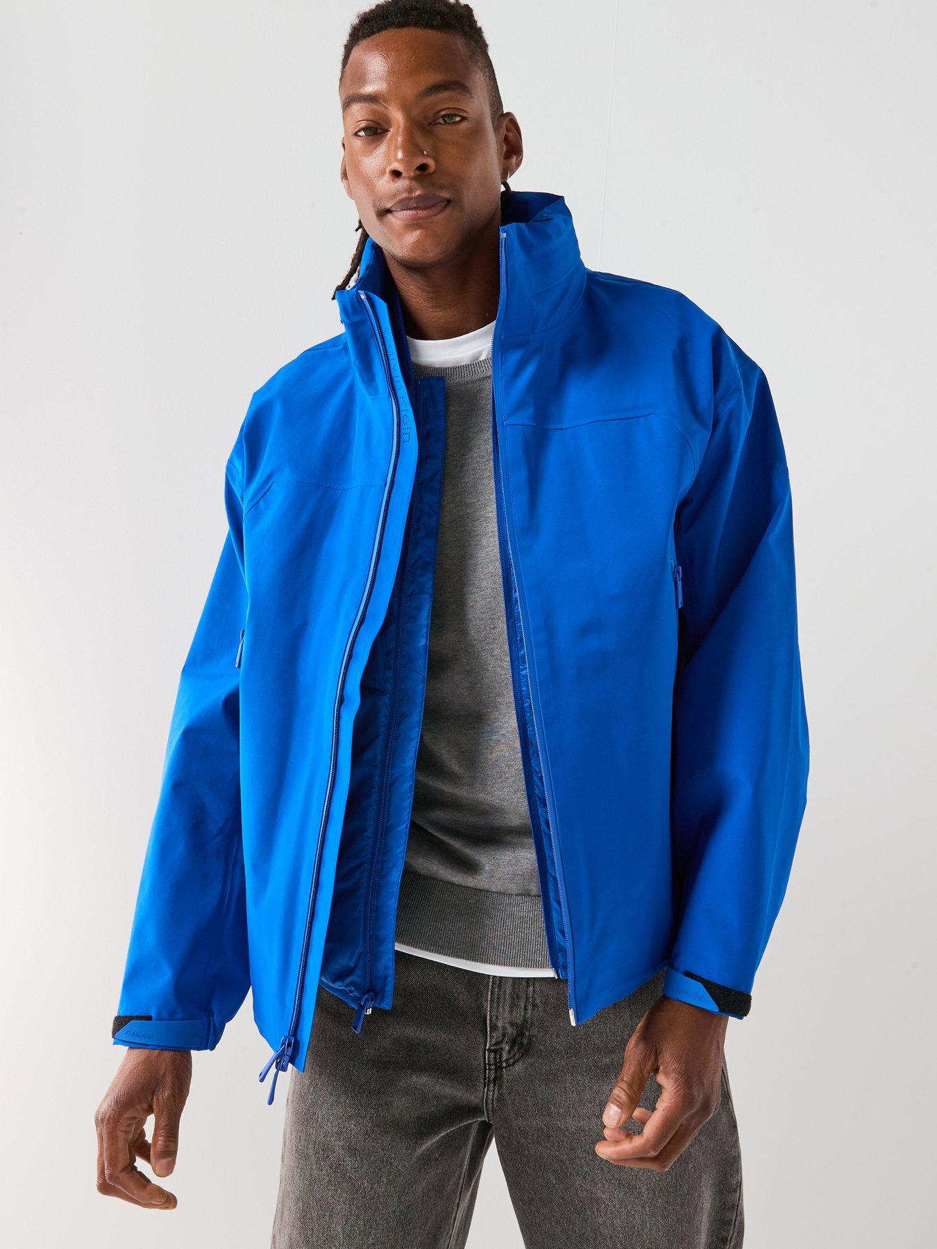 Calvin Klein 3 In 1 Stand Collar Tech Jacket - Bright Blue