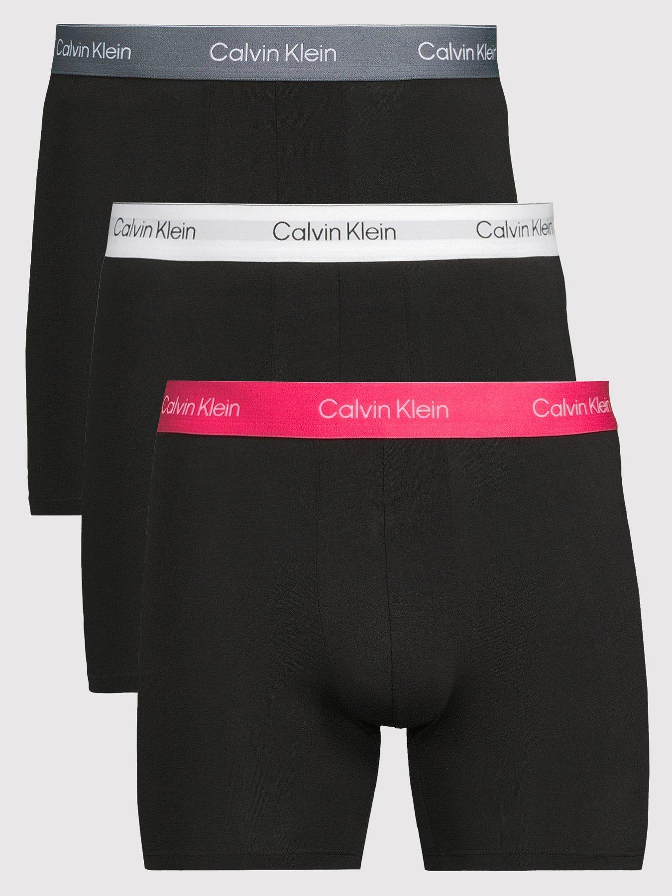 Calvin Klein Underwear 3 Pack Icon Cotton Stretch Boxer Briefs - Black/Multi