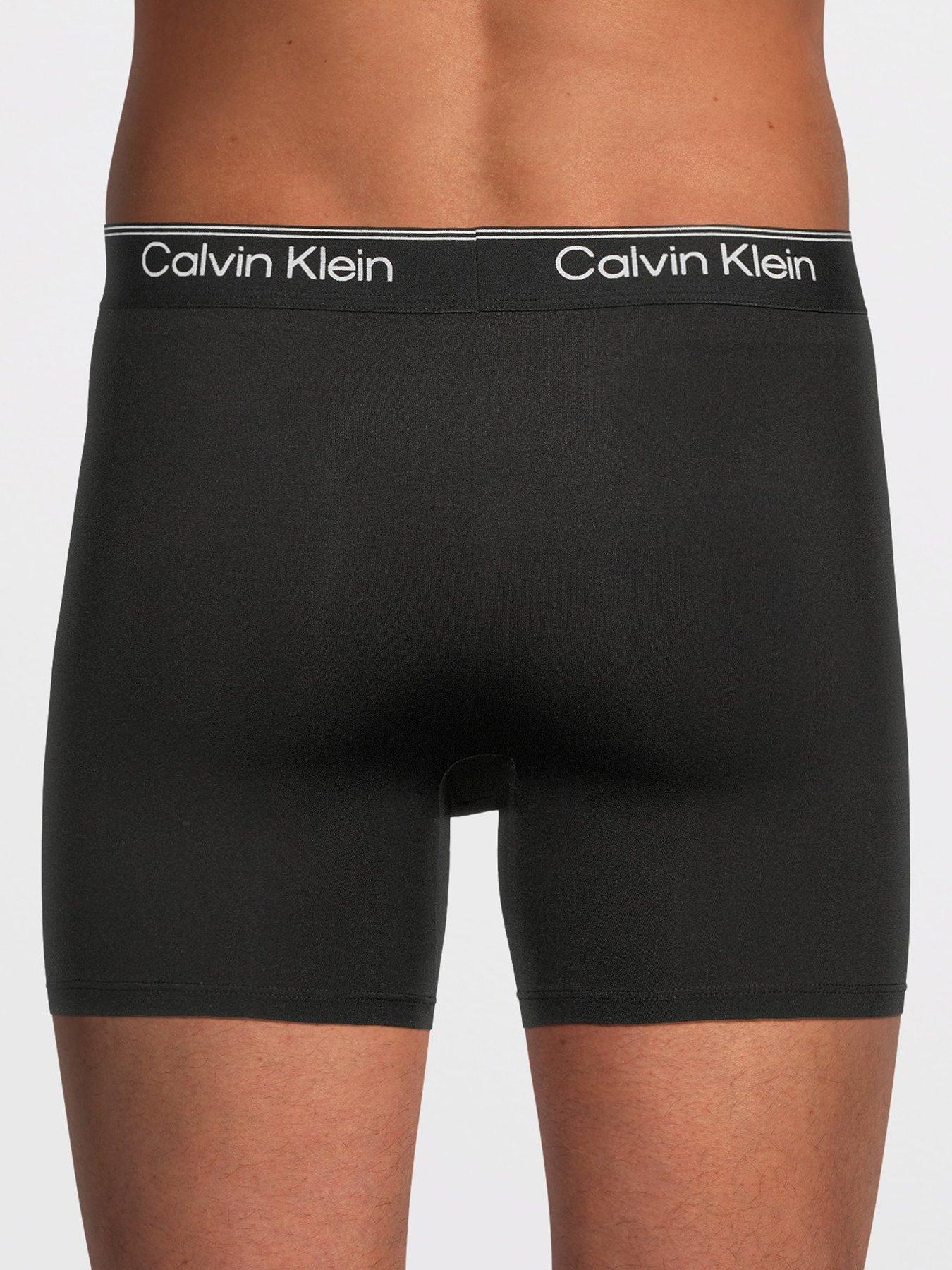 Image 3 of 3 of Calvin Klein Micro Stretch 3 Pack Boxer Briefs - Black