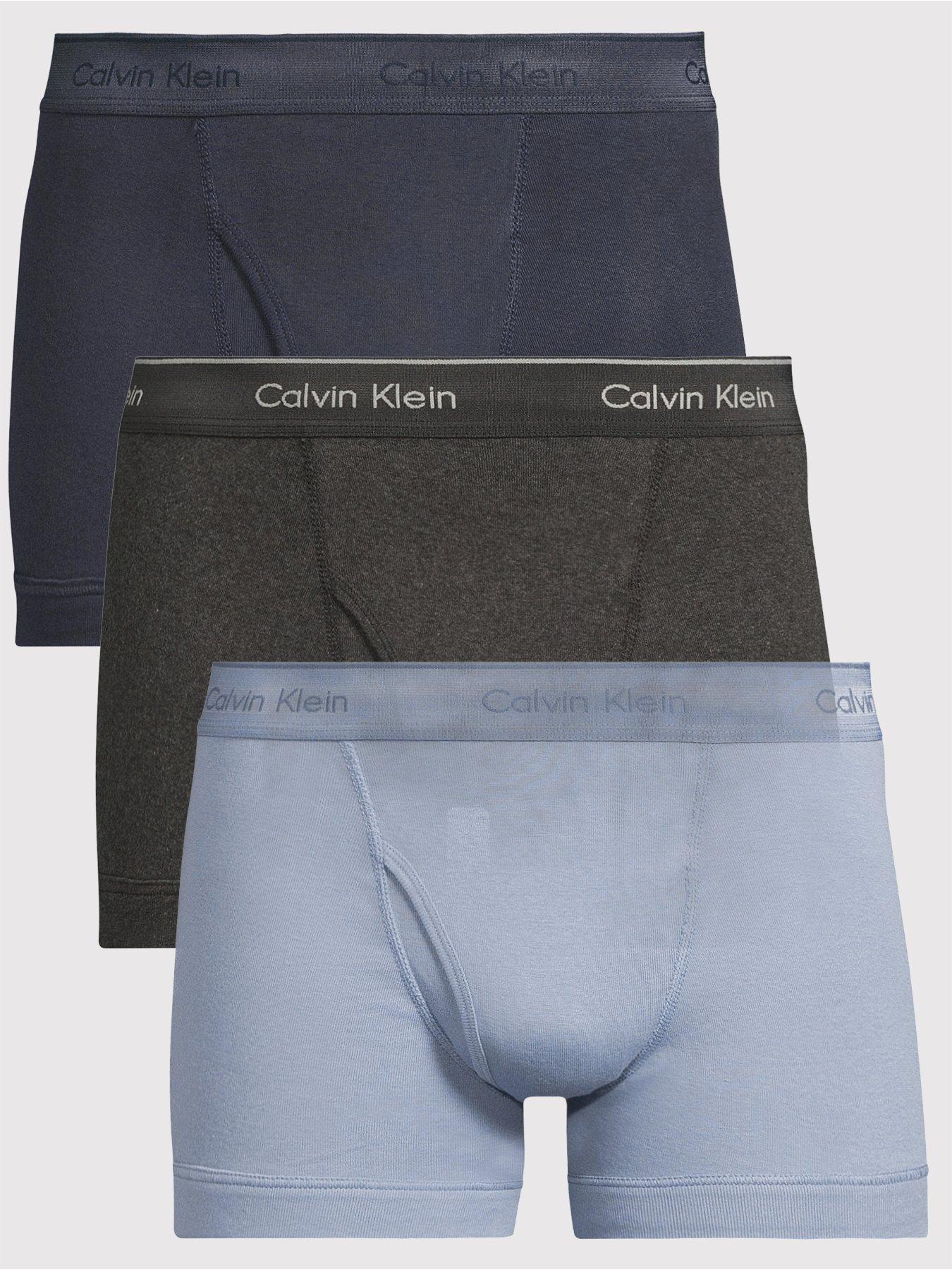 Calvin Klein Underwear 3 Pack Cotton Trunks - Assorted