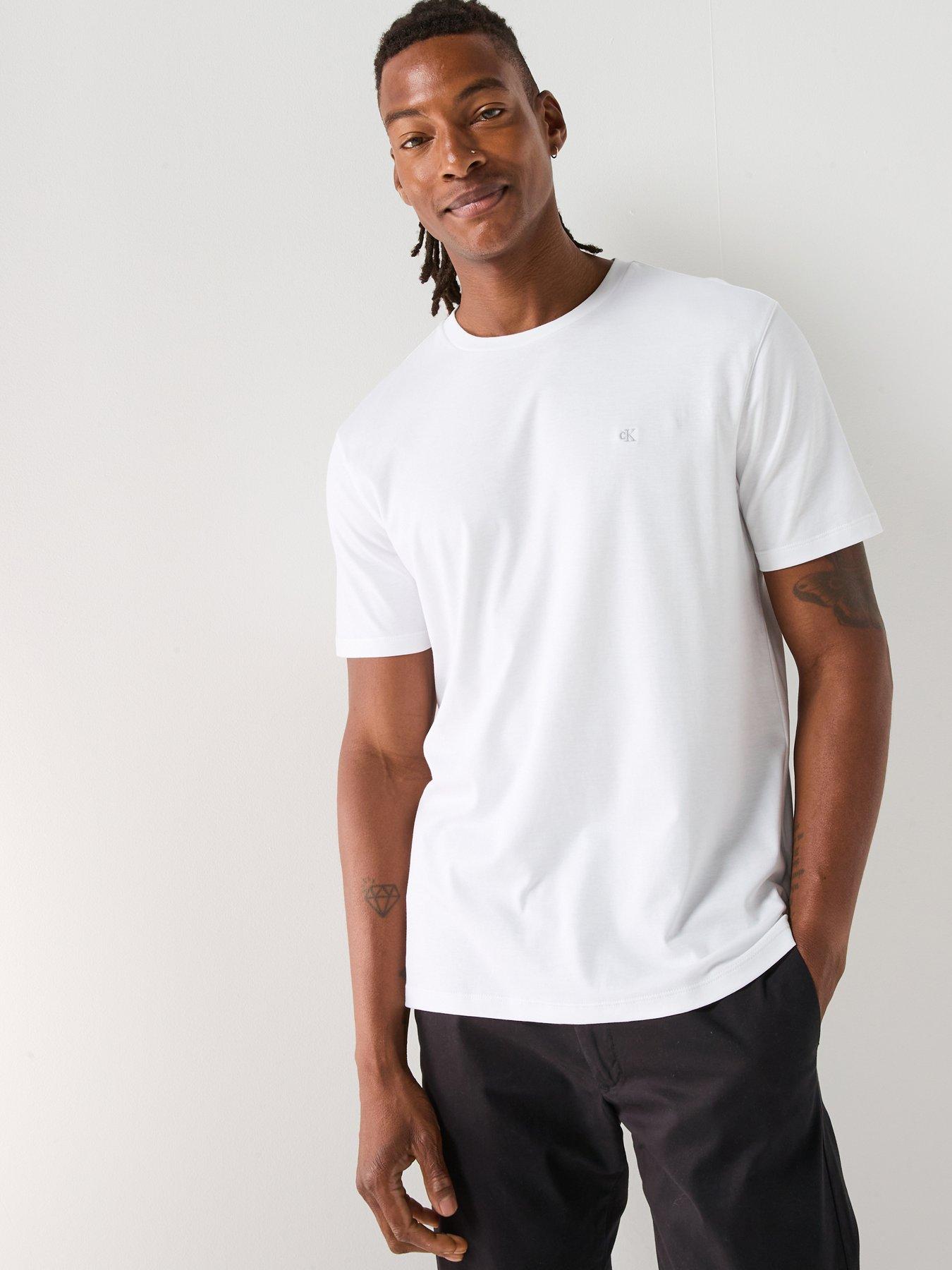 undefined Supima Chest Embroidered Logo T-Shirt - White