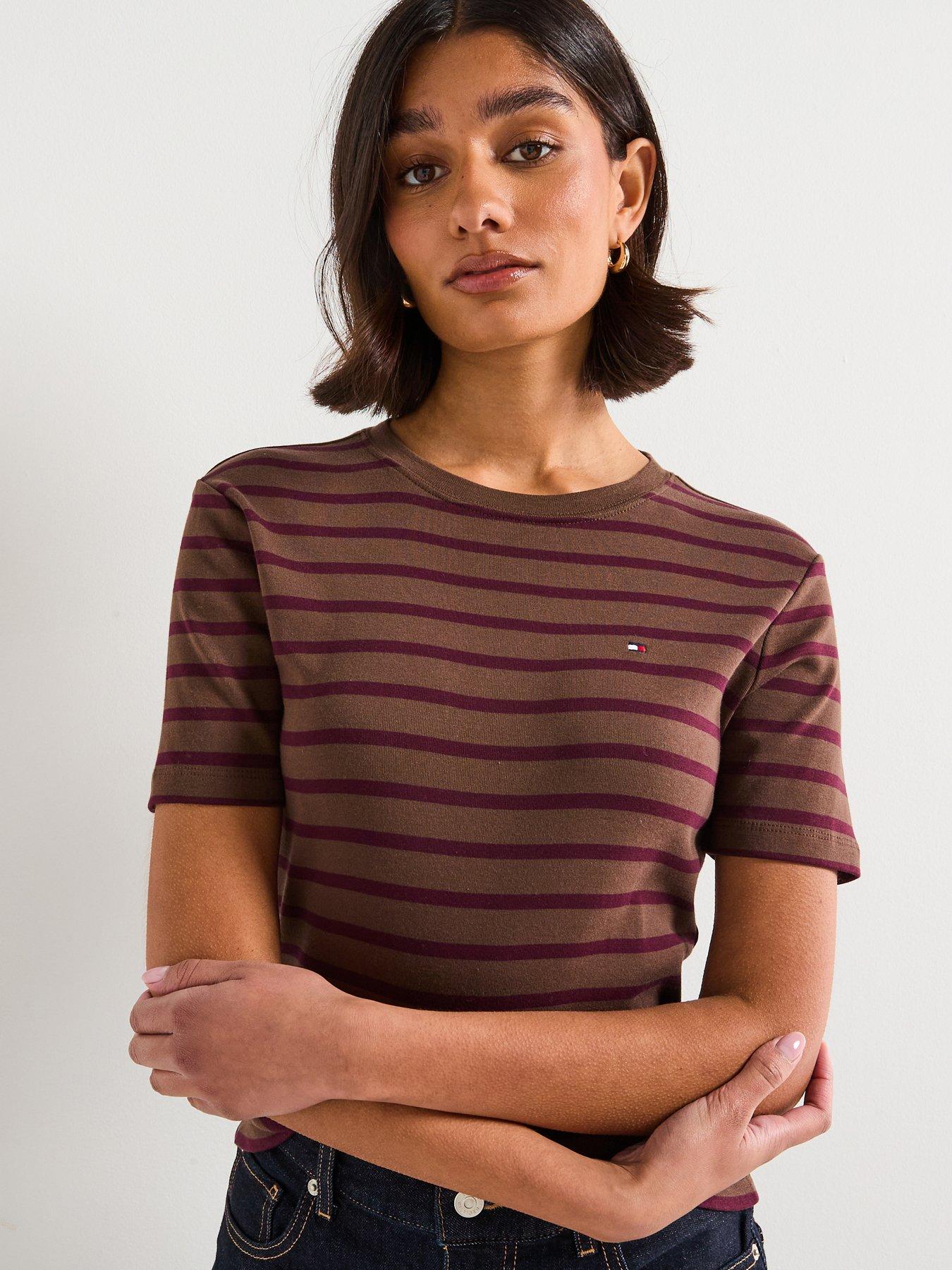 Tommy Hilfiger Striped Slim Fit T-Shirt Multi Very