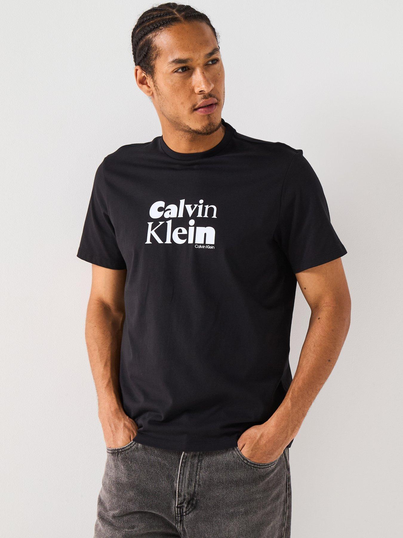 Calvin Klein Bold Graphic Logo T-Shirt - Black