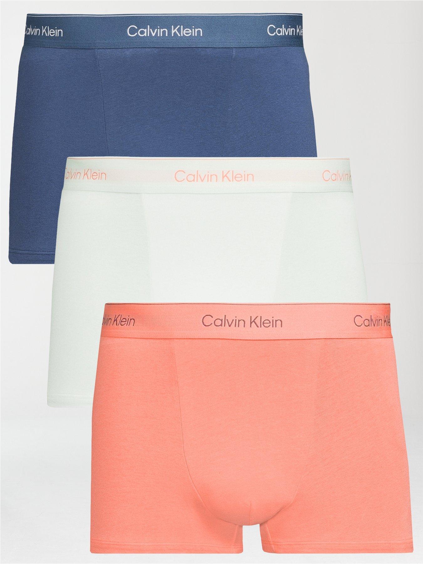 undefined Underwear 3 Pack Relaxed Dart Icon Cotton Stretch Trunks - Assorted