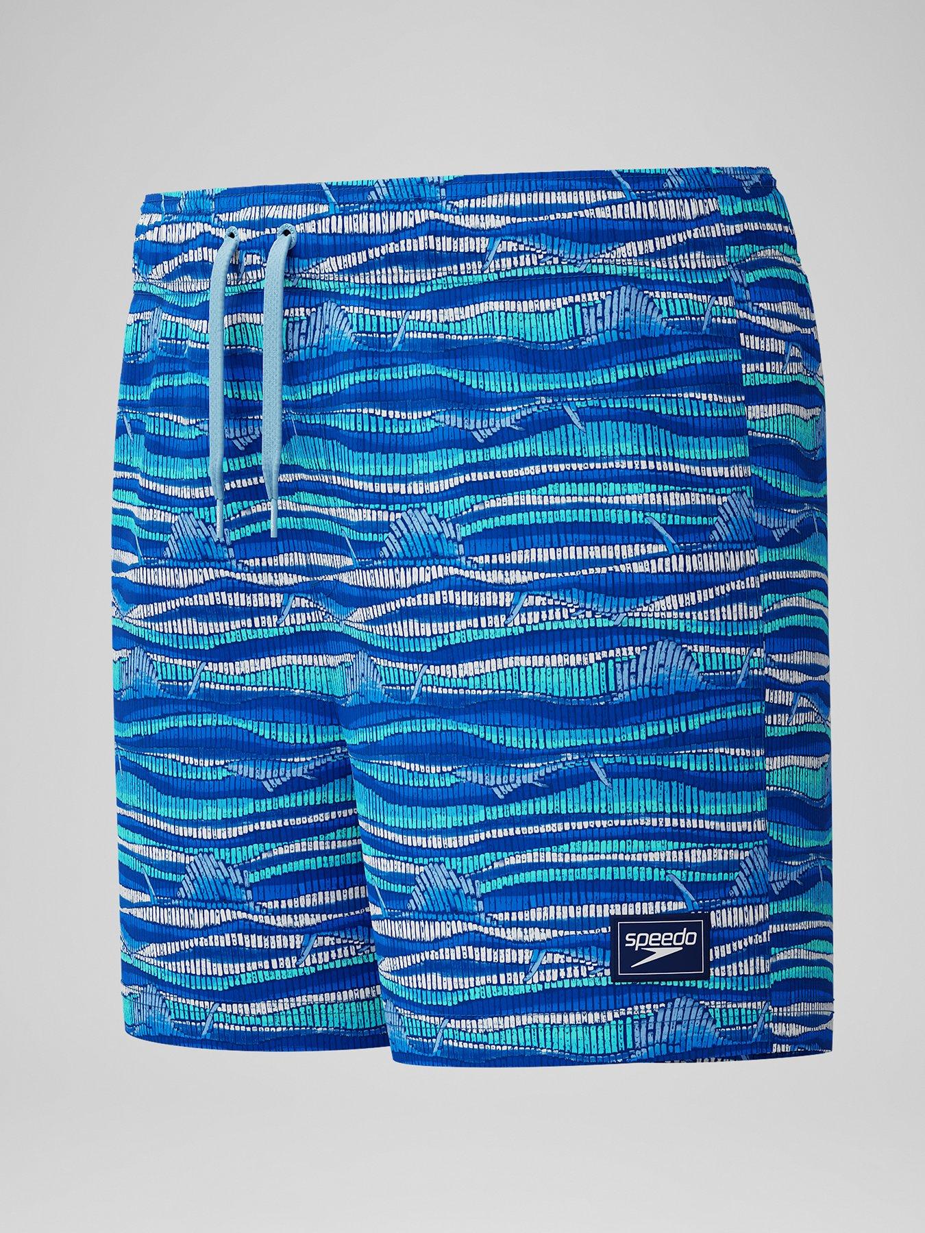 Image 2 of 4 of Speedo Boys Digi Printed 13 Inch Watershorts - Blue