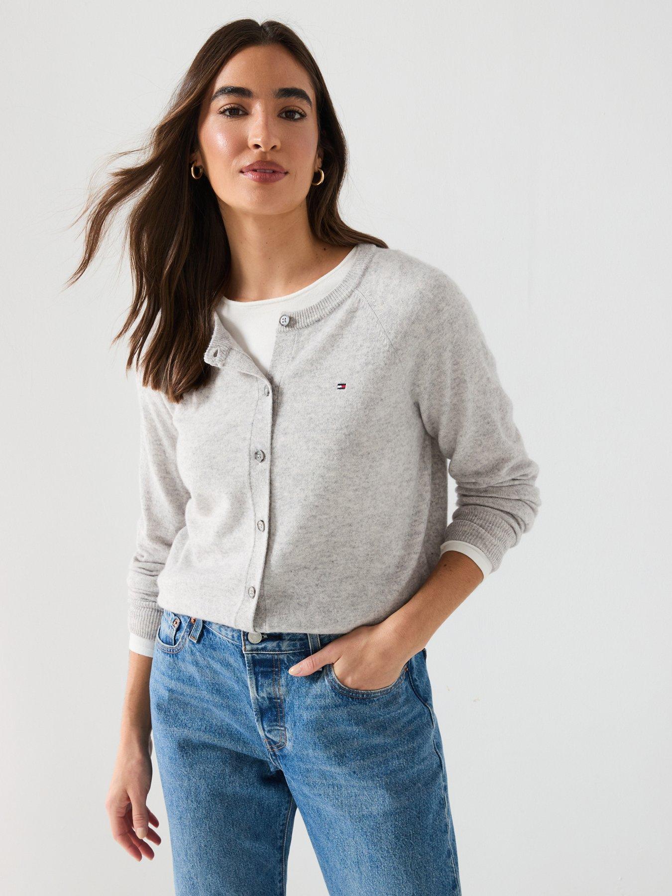 Tommy Hilfiger Wool Cashmere Cardigan - Grey