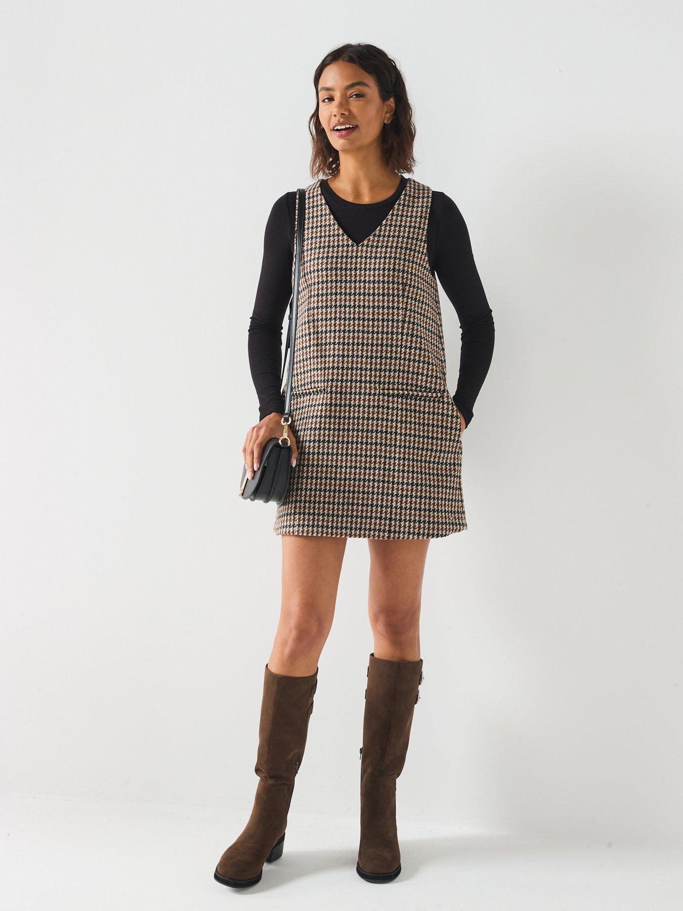 Tommy Hilfiger Heritage Check Mini Dress - Brown | Very
