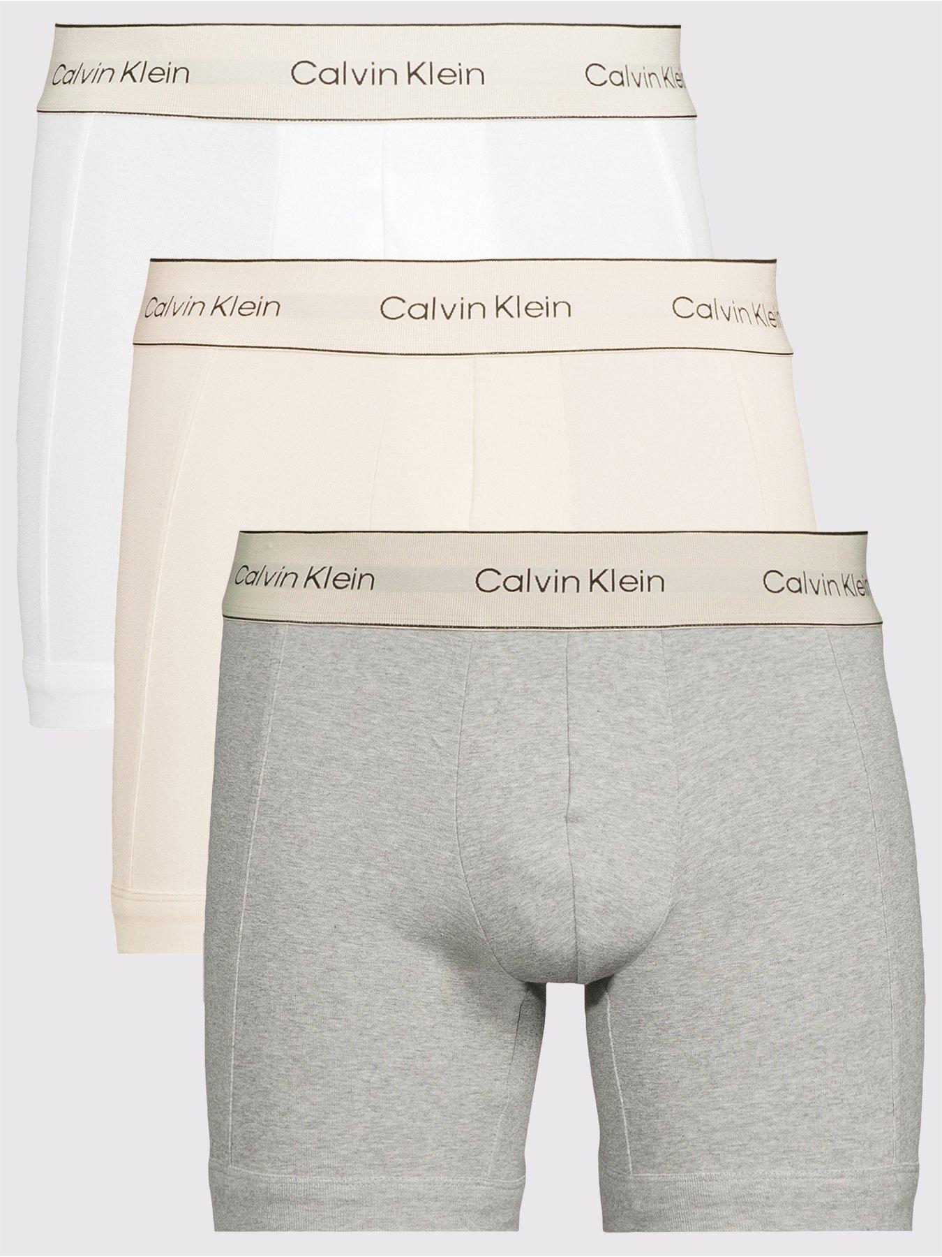 Calvin Klein Underwear 3 Pack Heritage Cotton Boxer Briefs - Assorted