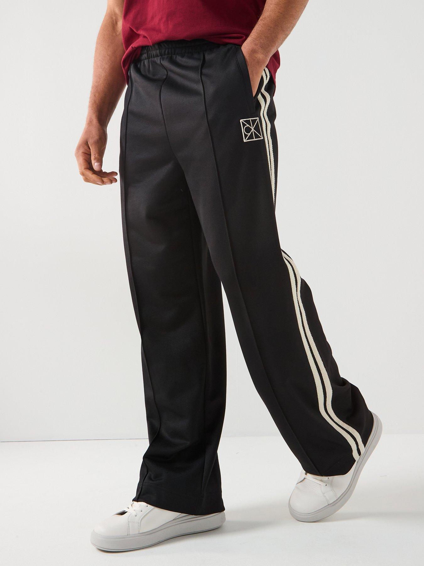 Calvin Klein Heavyweight Side Stripe Joggers - Black