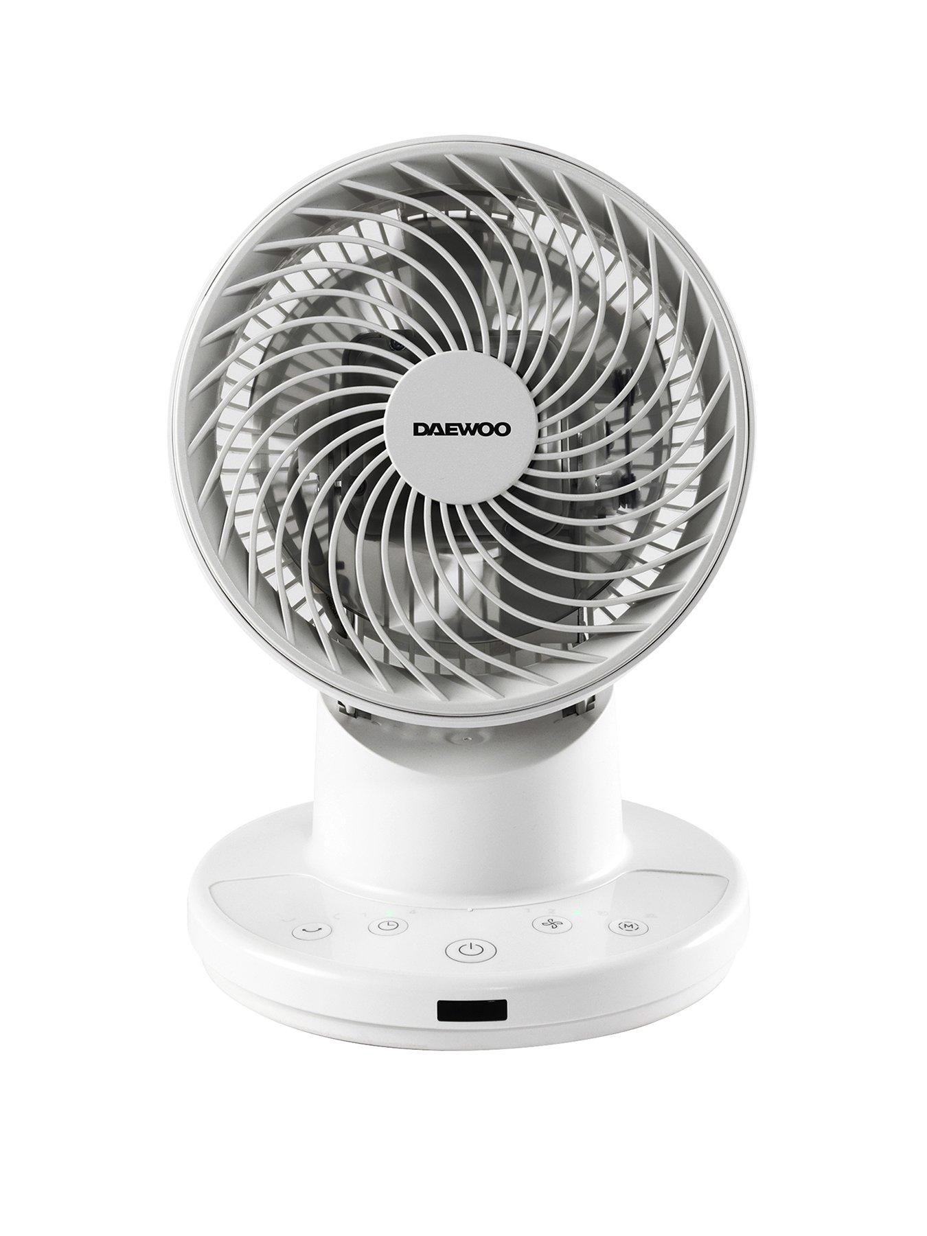 Image 1 of 6 of Daewoo 8" Air Circulator Desk Top Fan - White