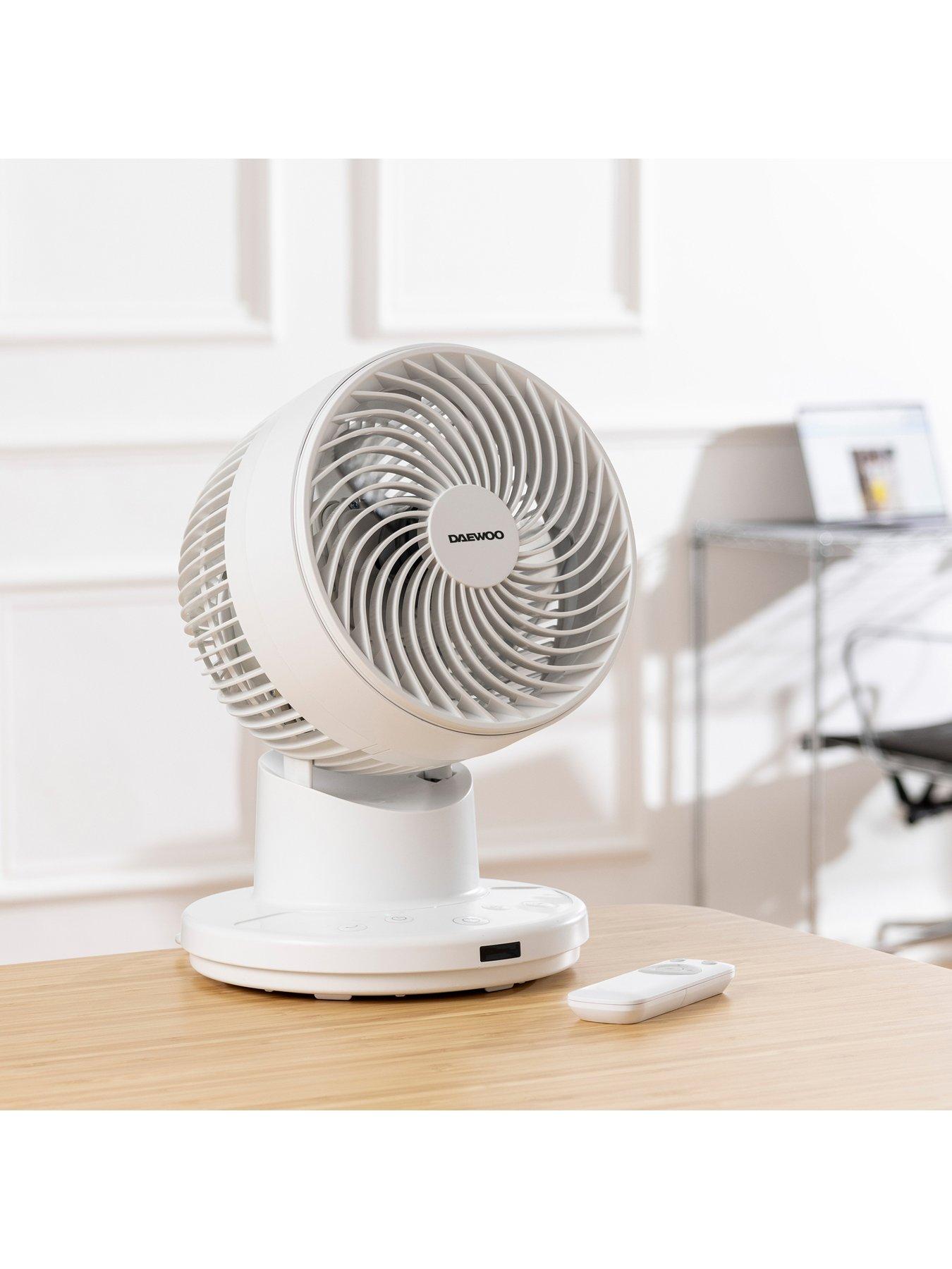 Image 3 of 6 of Daewoo 8" Air Circulator Desk Top Fan - White