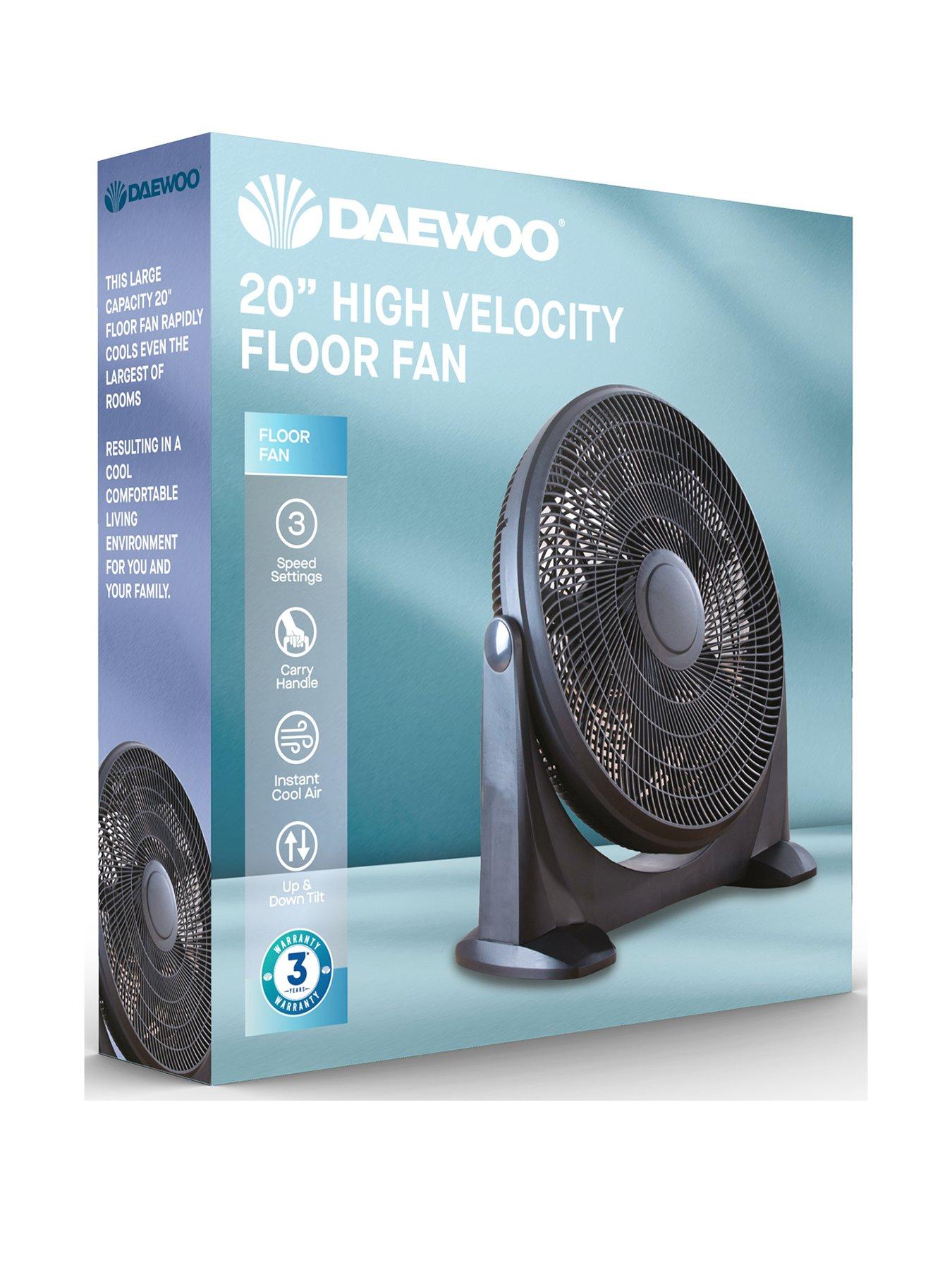Daewoo 20" Plastic Velocity Floor Fan