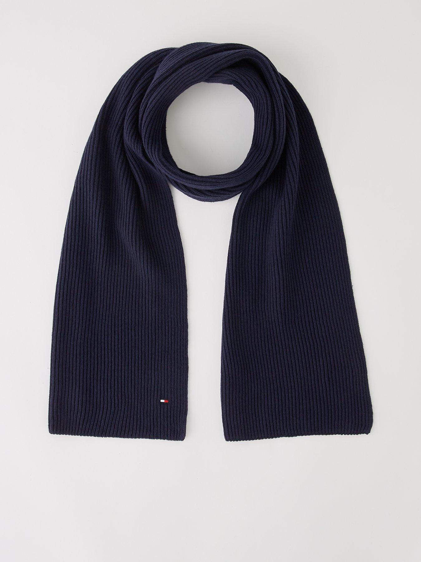 Tommy Hilfiger Pima Cotton Flag Scarf - Dark Blue