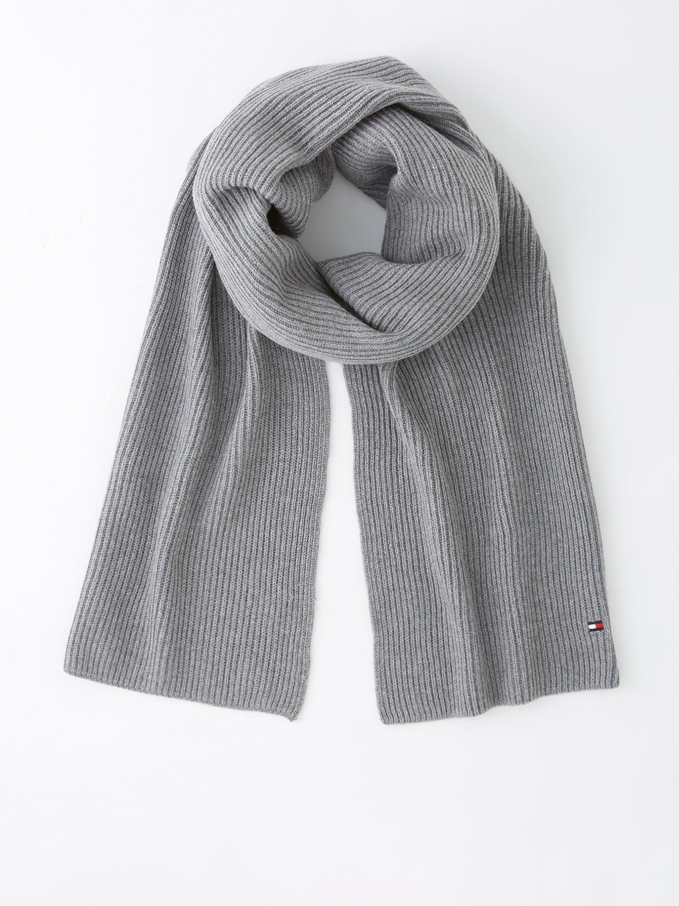 Tommy Hilfiger Pima Cotton Flag Scarf - Grey
