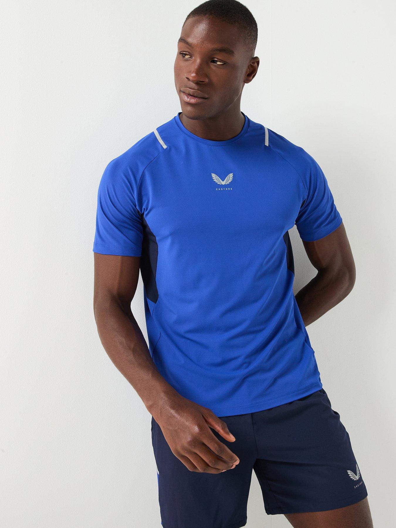 Castore Mens Training Apex Short Sleeve T-Shirt, Blue, Size 2Xl, Men
