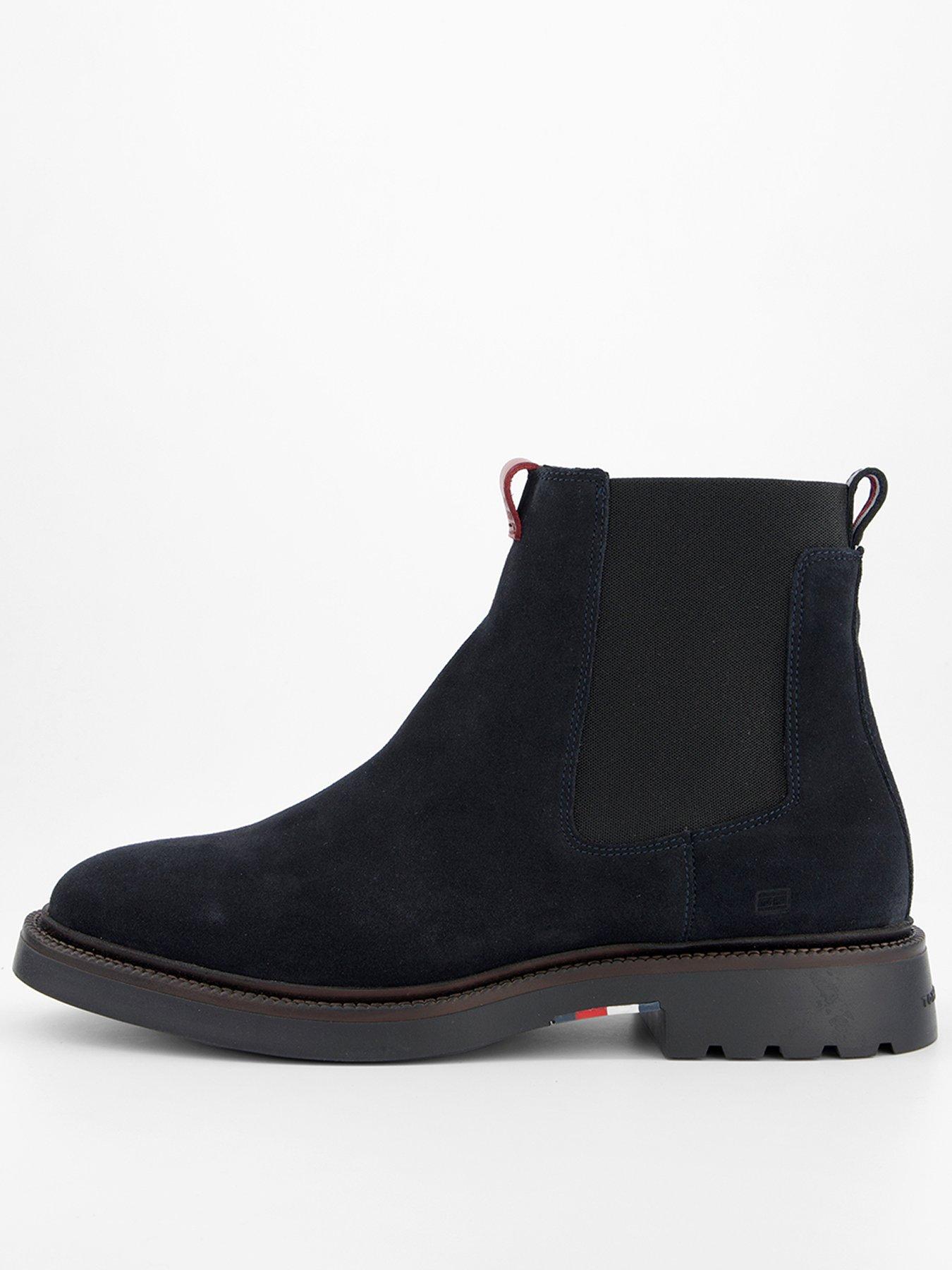 Tommy Hilfiger Comfort Suede Chelsea Boots - Navy