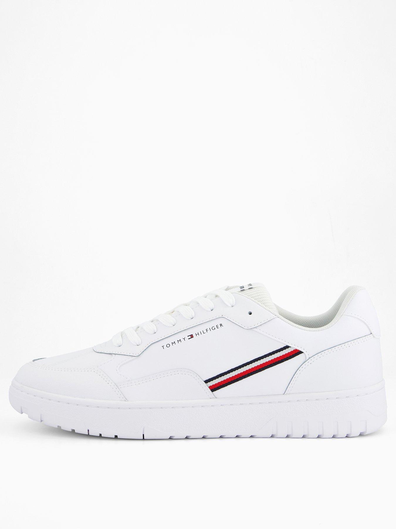 Tommy Hilfiger Th Basket Core Stripe Trainers - White