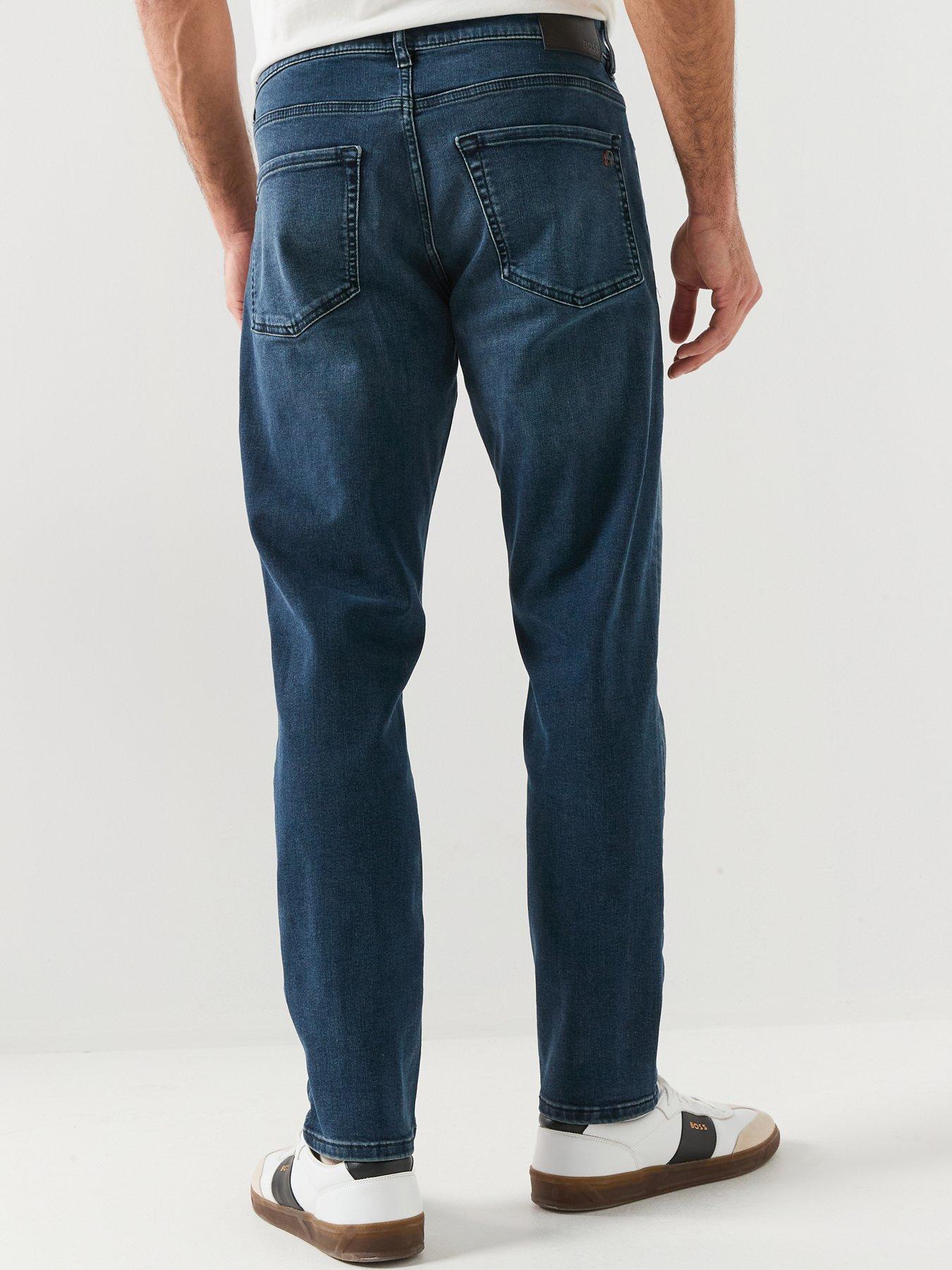 Image 2 of 6 of BOSS Onyx Tapered Fit Jeans - Dark Wash