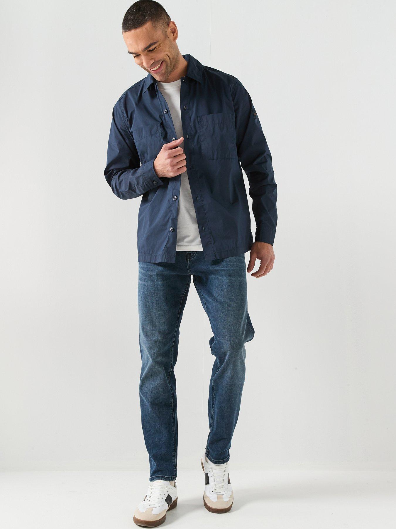 Image 6 of 6 of BOSS Onyx Tapered Fit Jeans - Dark Wash