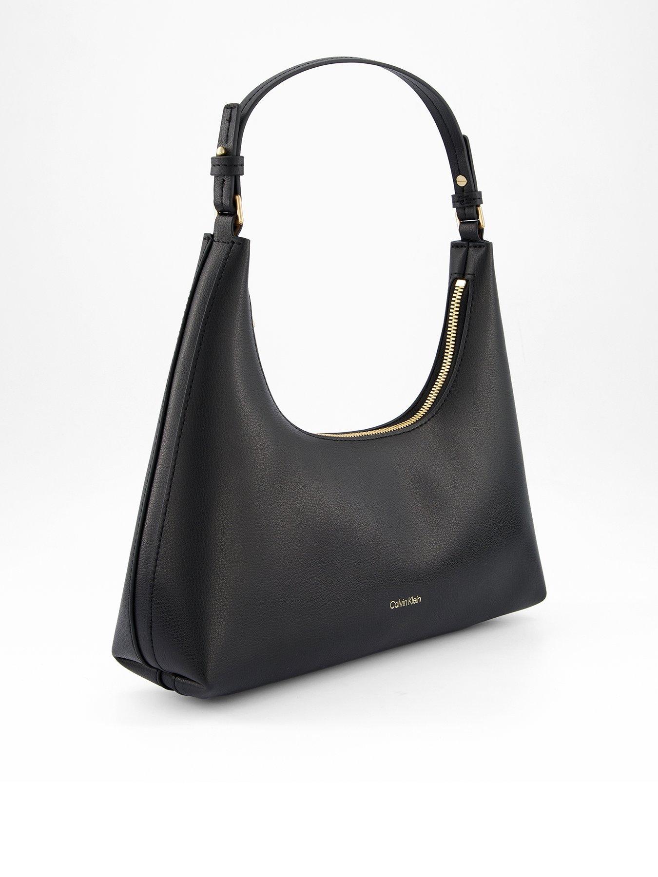 Image 2 of 4 of Calvin Klein Shoulder Bag with Logo - Black