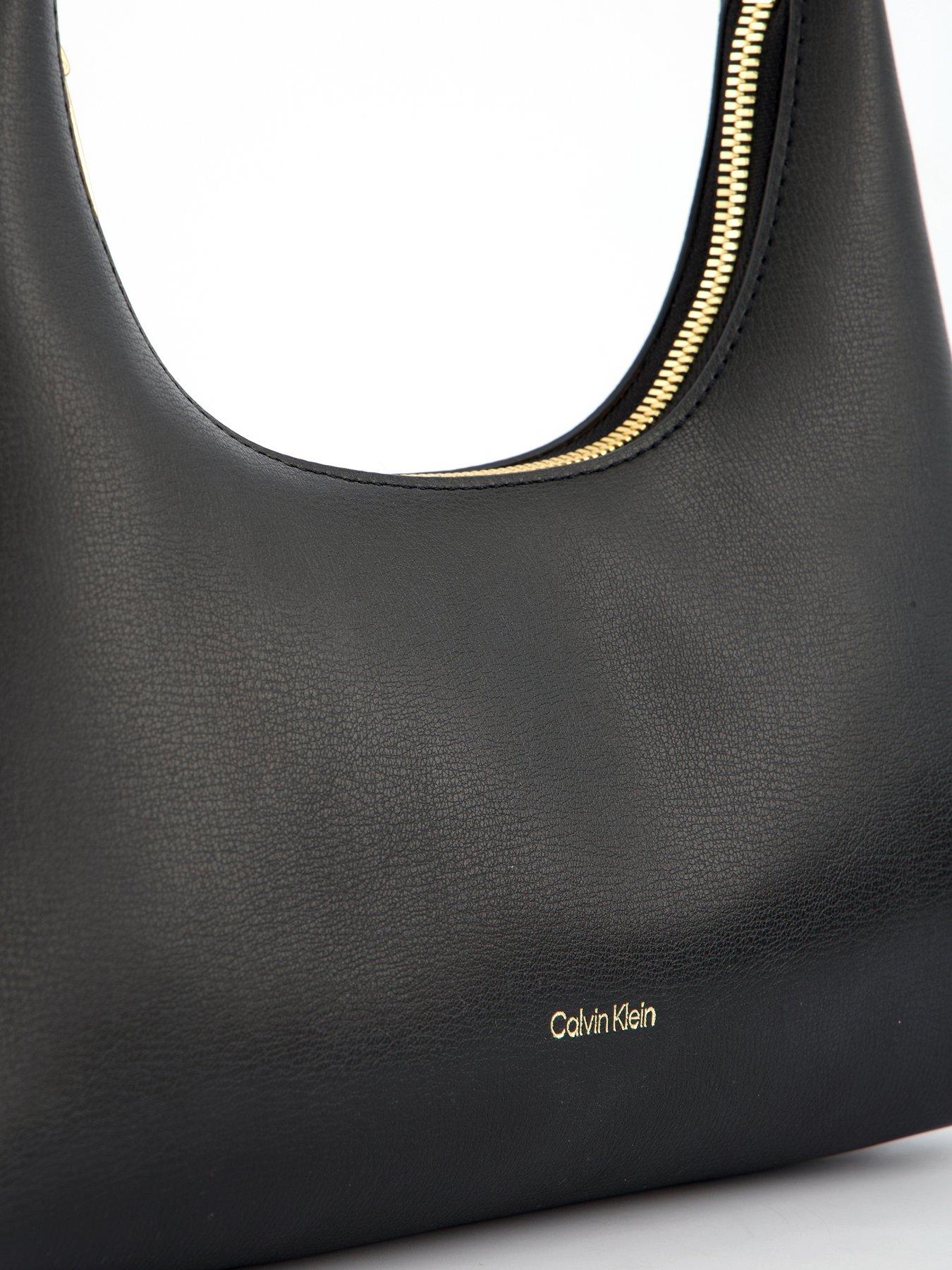 Image 3 of 4 of Calvin Klein Shoulder Bag with Logo - Black