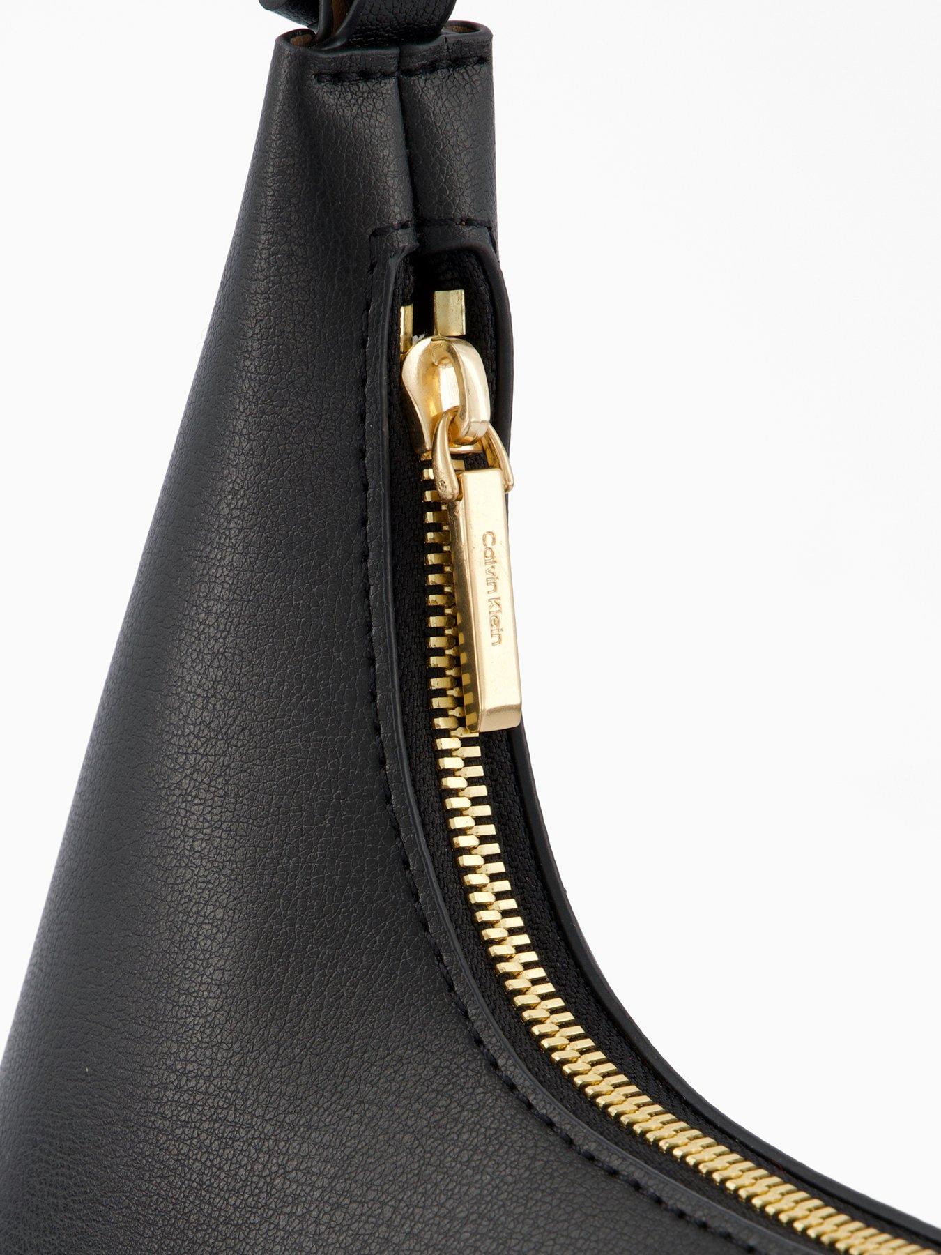 Image 4 of 4 of Calvin Klein Shoulder Bag with Logo - Black