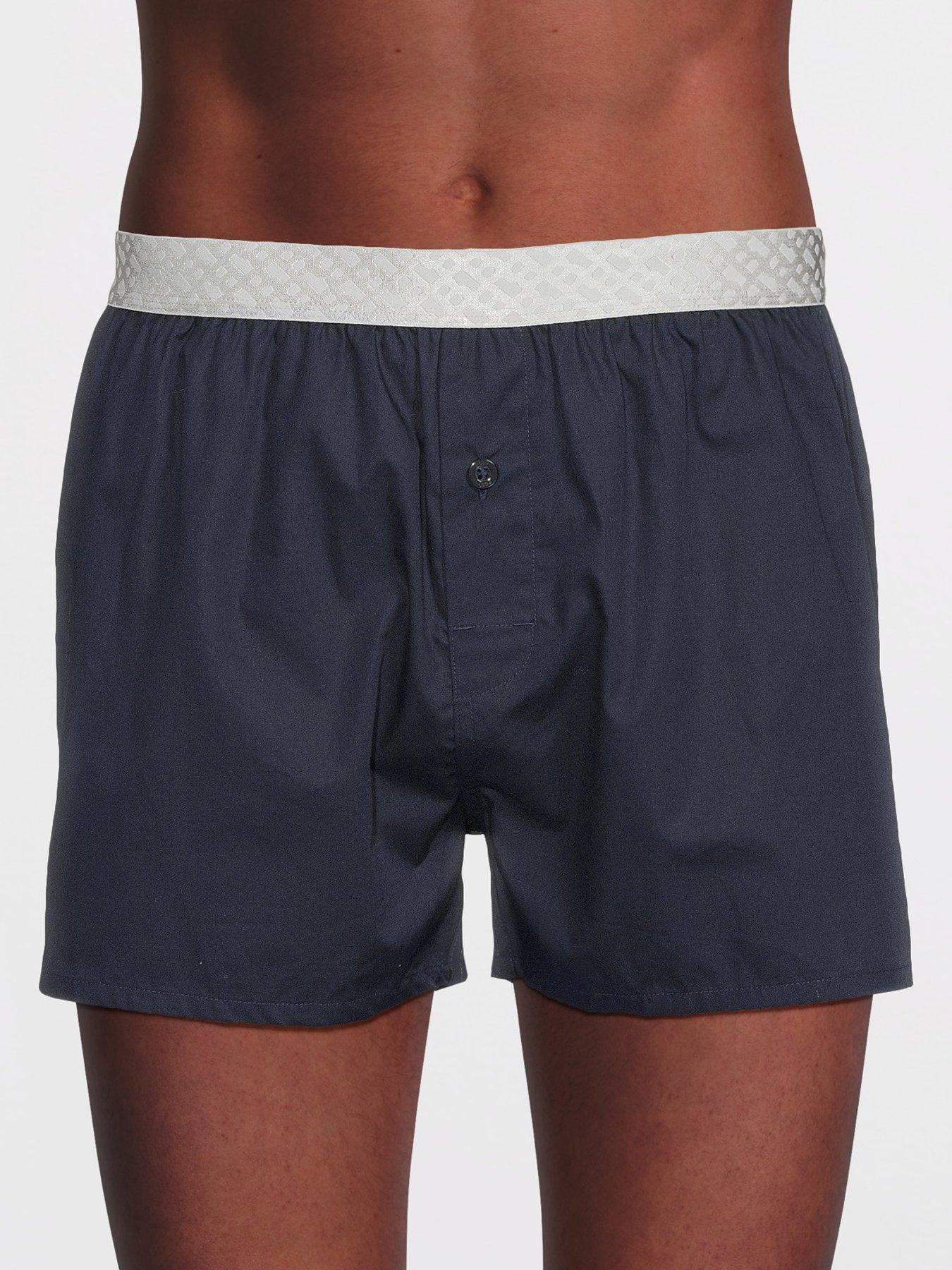 Image 2 of 3 of BOSS Bodywear 2 Pack Woven Metallic Monogram Waistband Gift Set - Multi