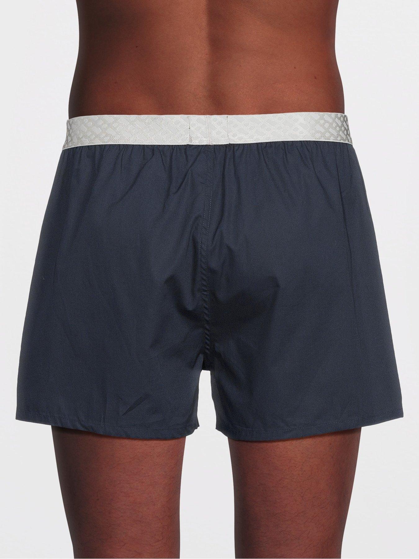 Image 3 of 3 of BOSS Bodywear 2 Pack Woven Metallic Monogram Waistband Gift Set - Multi