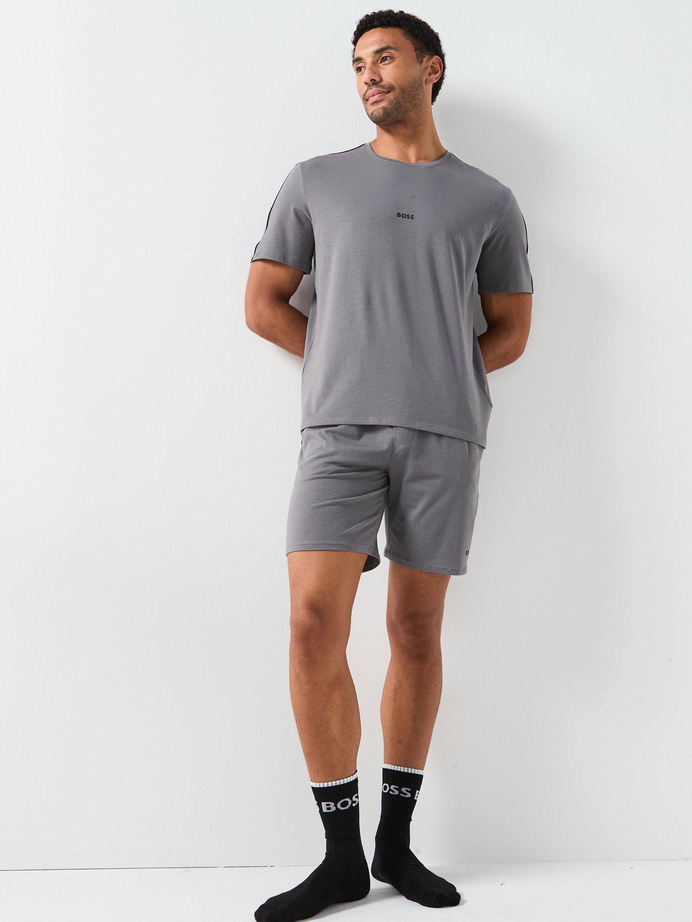 Hugo boss - LOUNGEWEAR T-SHIRT IN STRETCH COTTON WITH CONTRAST LOGO