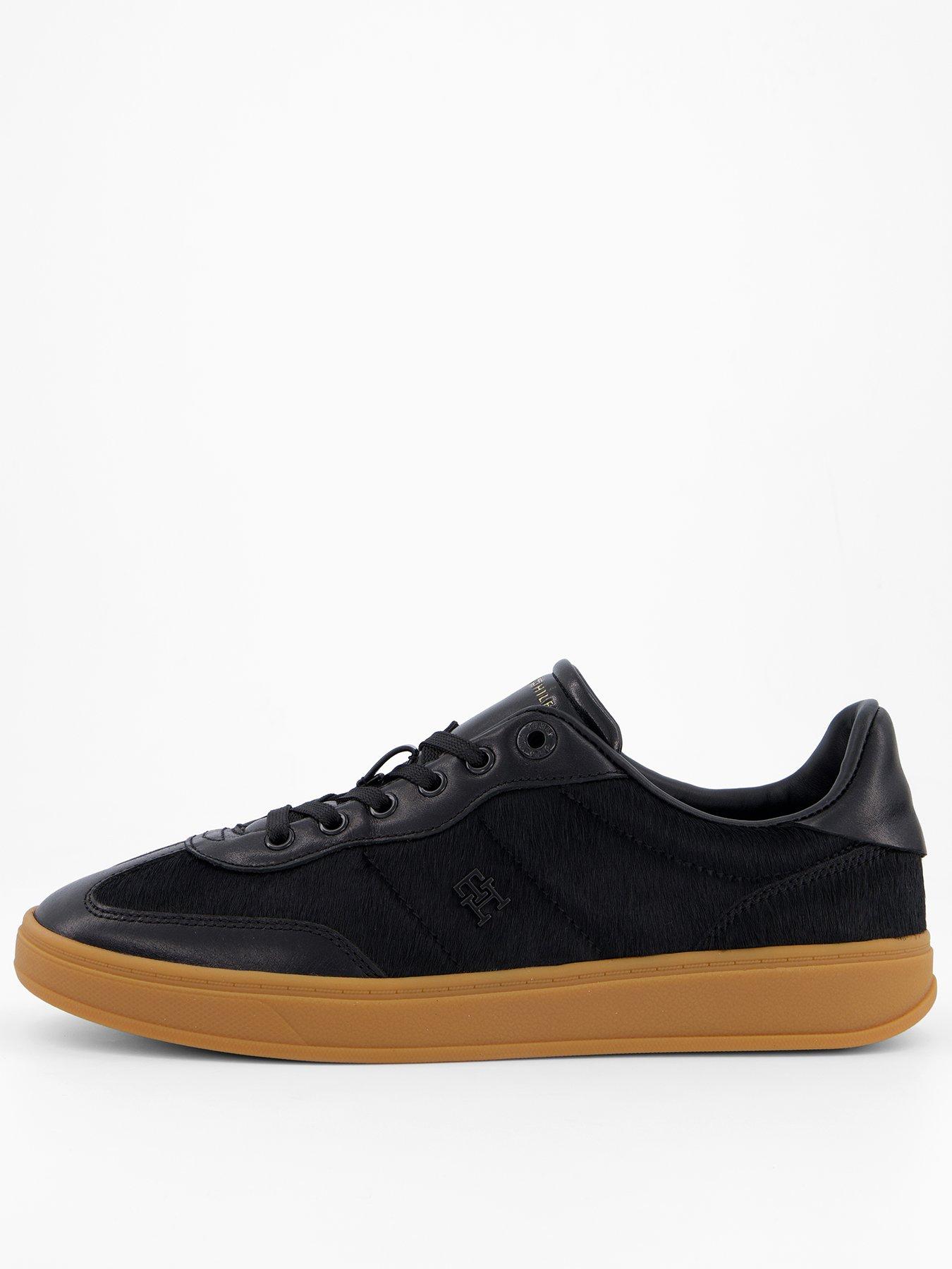 Tommy Hilfiger Heritage Calf Hair Trainer - Black