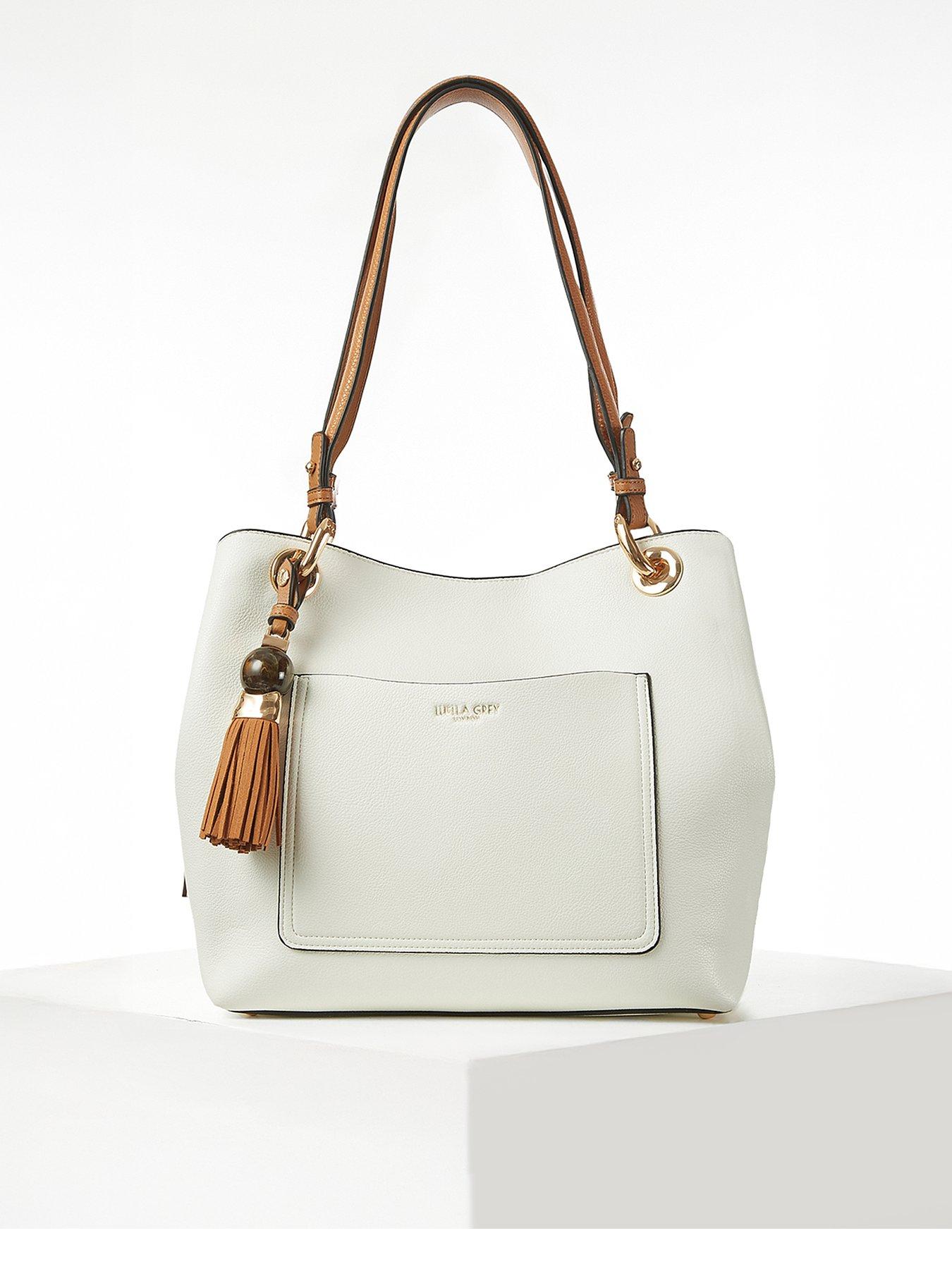 undefined Sienna White Hobo Tote