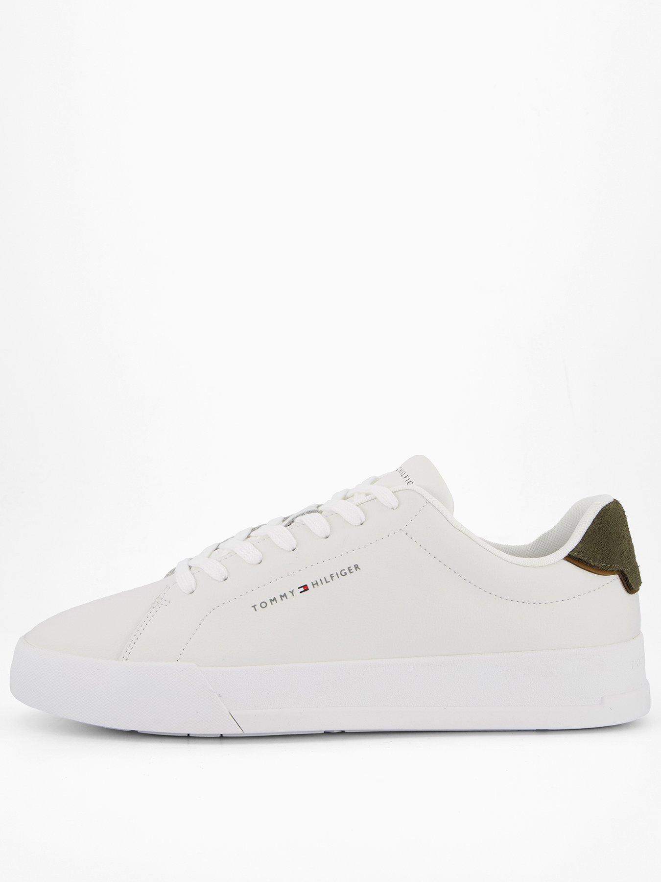 undefined Court Leather Trainers - White