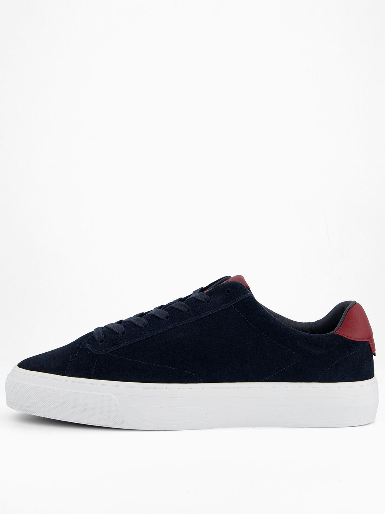 undefined Premium Dress Cupsole Suede Trainers - Navy