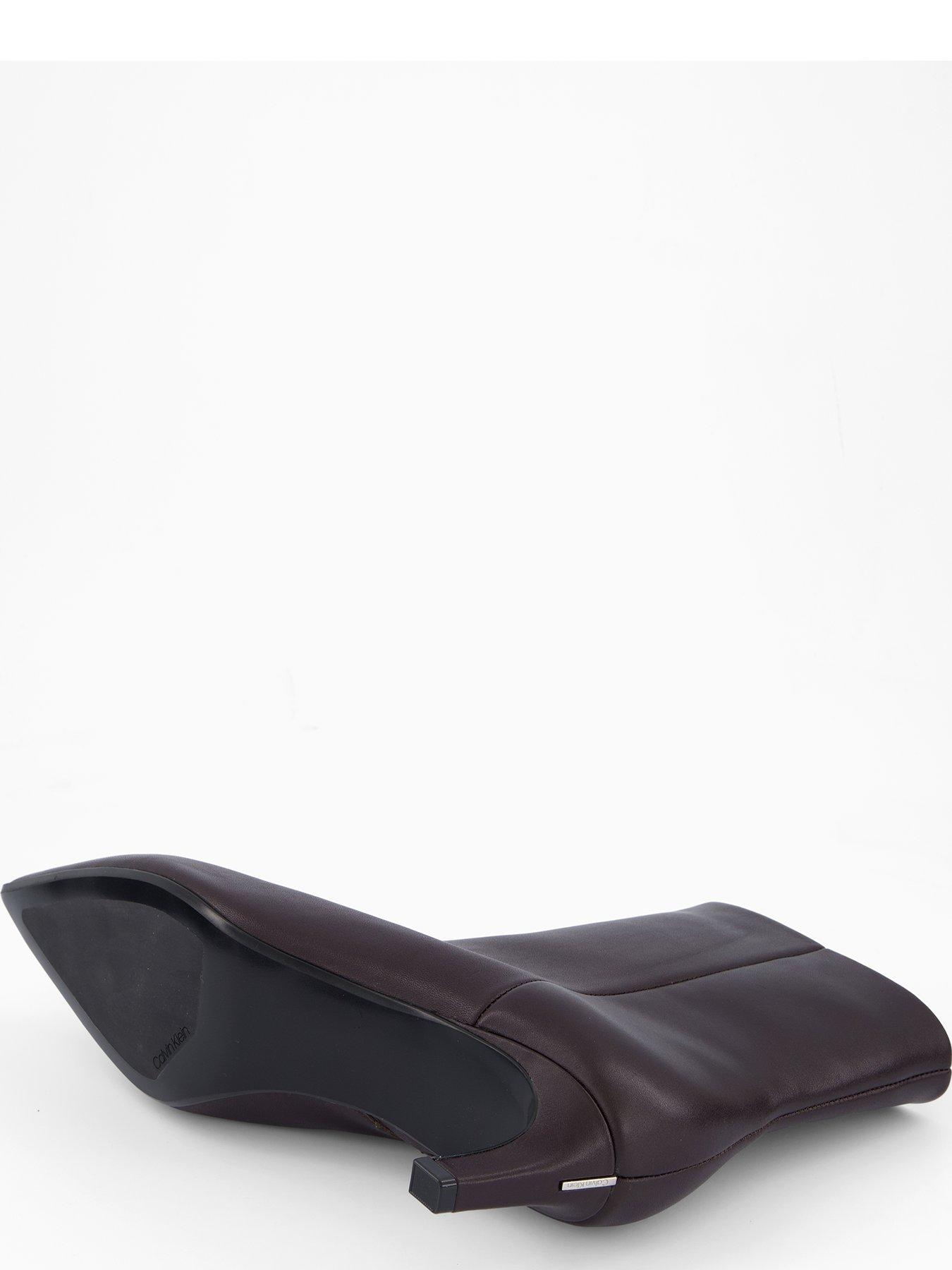 Image 4 of 7 of Calvin Klein Ankle Boot With Kitten Heel - Brown