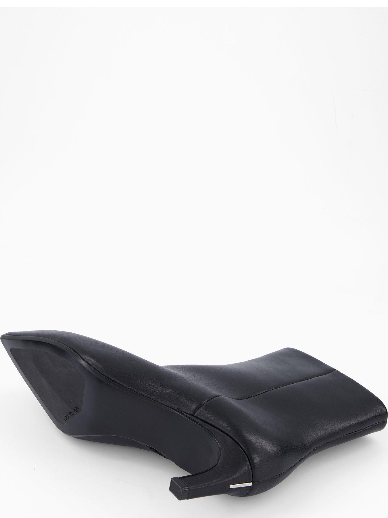 Image 4 of 7 of Calvin Klein Ankle Boot With Kitten Heel - Black