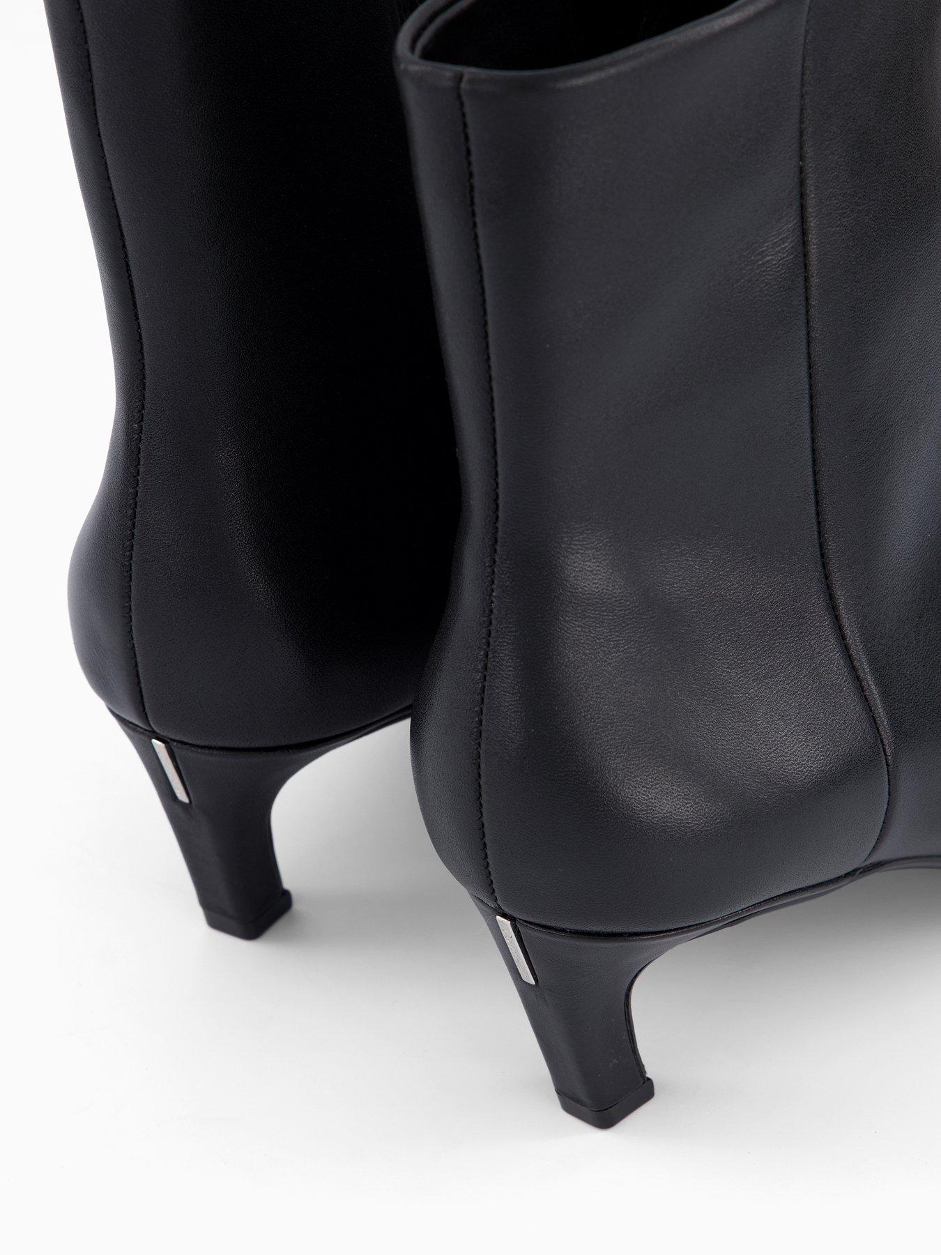 Image 5 of 7 of Calvin Klein Ankle Boot With Kitten Heel - Black