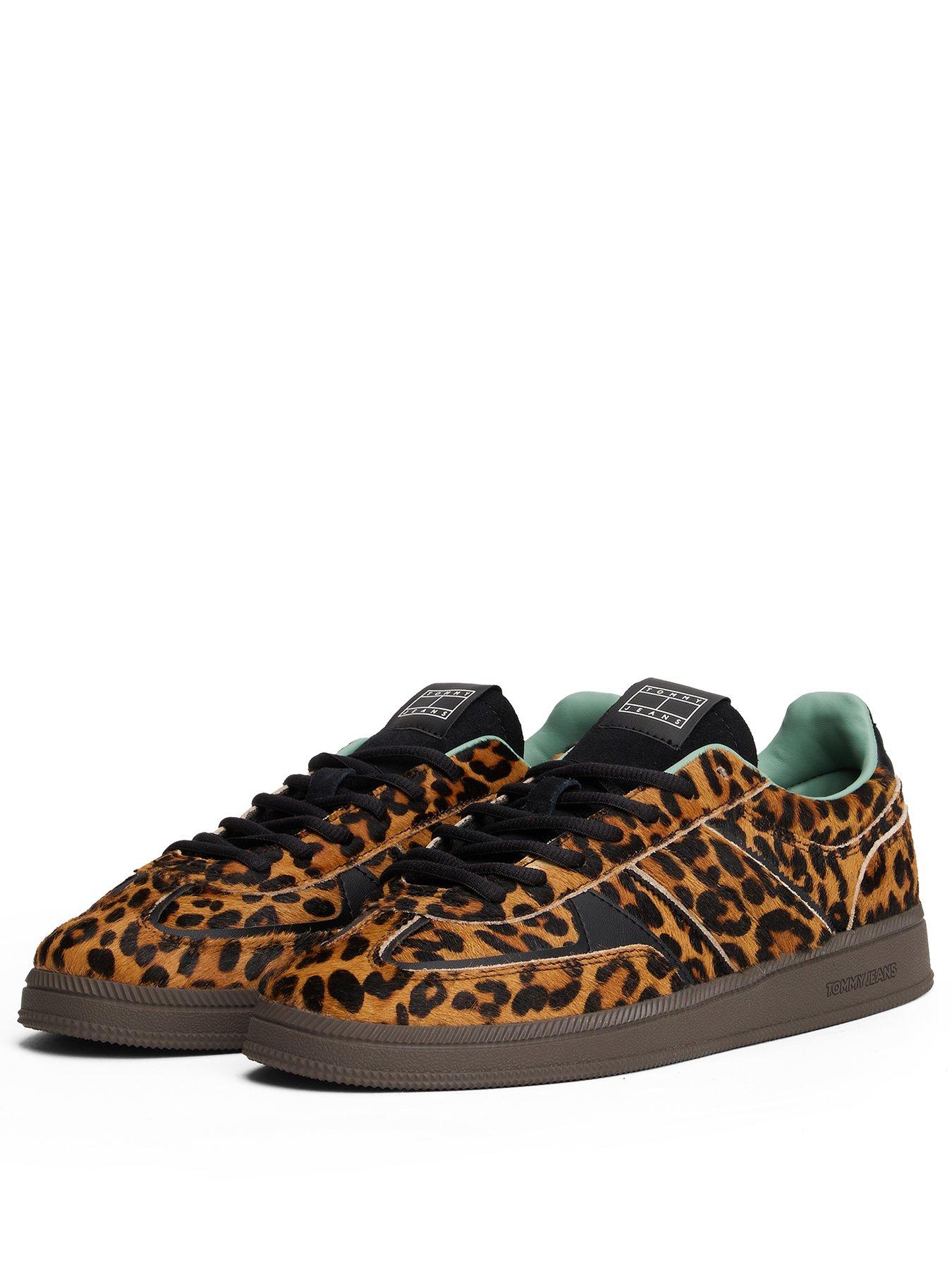 Tommy Jeans E Greenwich Edge Leopard Print Trainers Multi Very