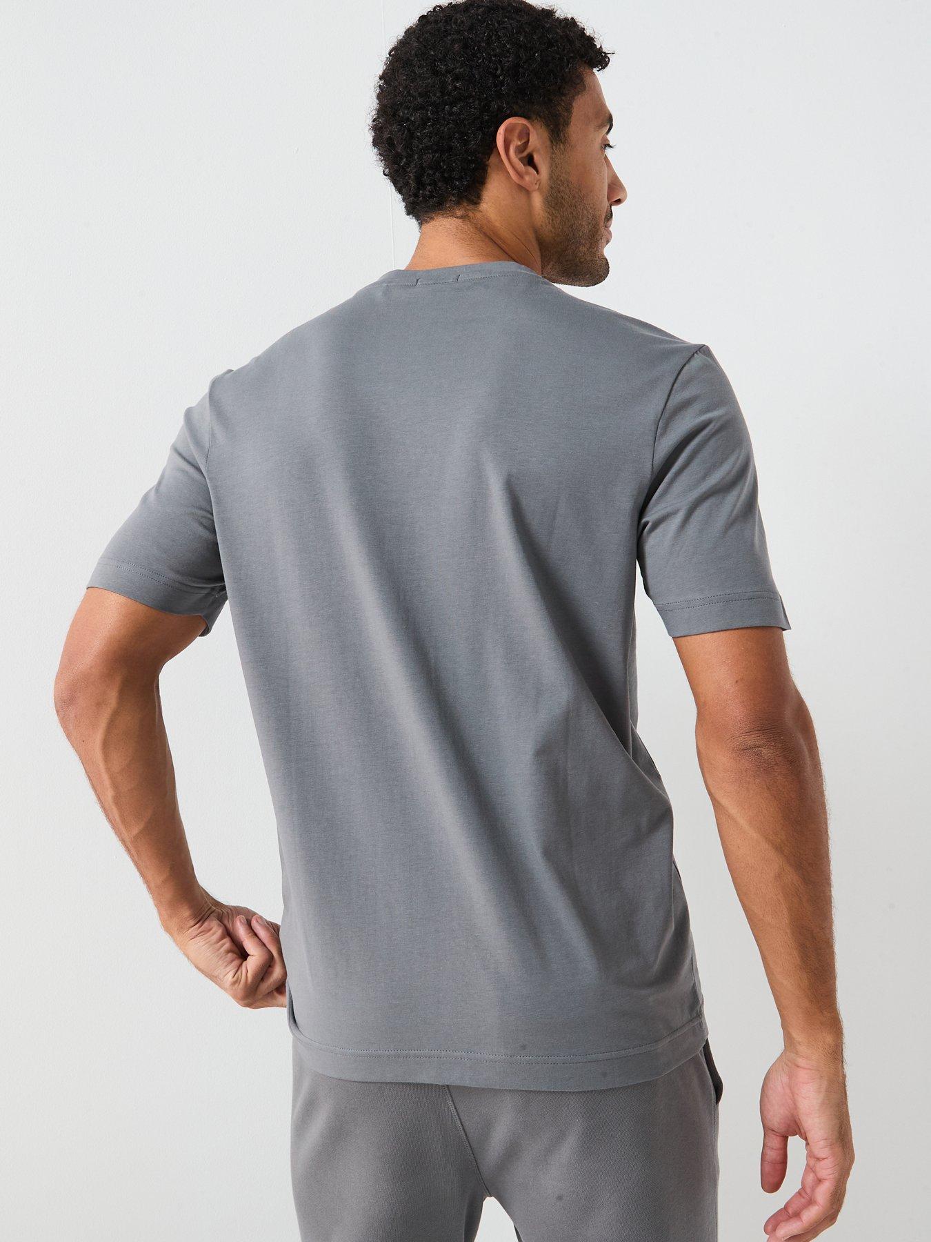Image 2 of 4 of BOSS Tchup Relaxed Fit Centre Logo T-Shirt - Light Grey