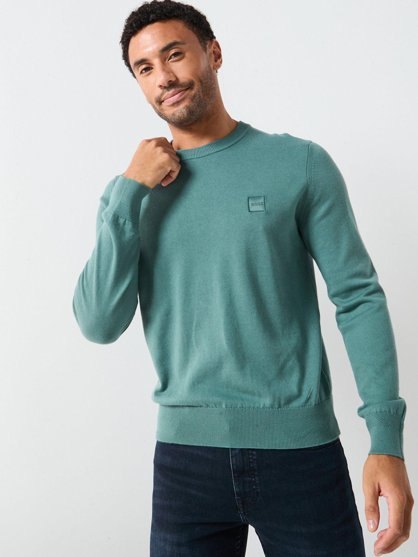 BOSS Kanovano_s Knitted Jumper - Green
