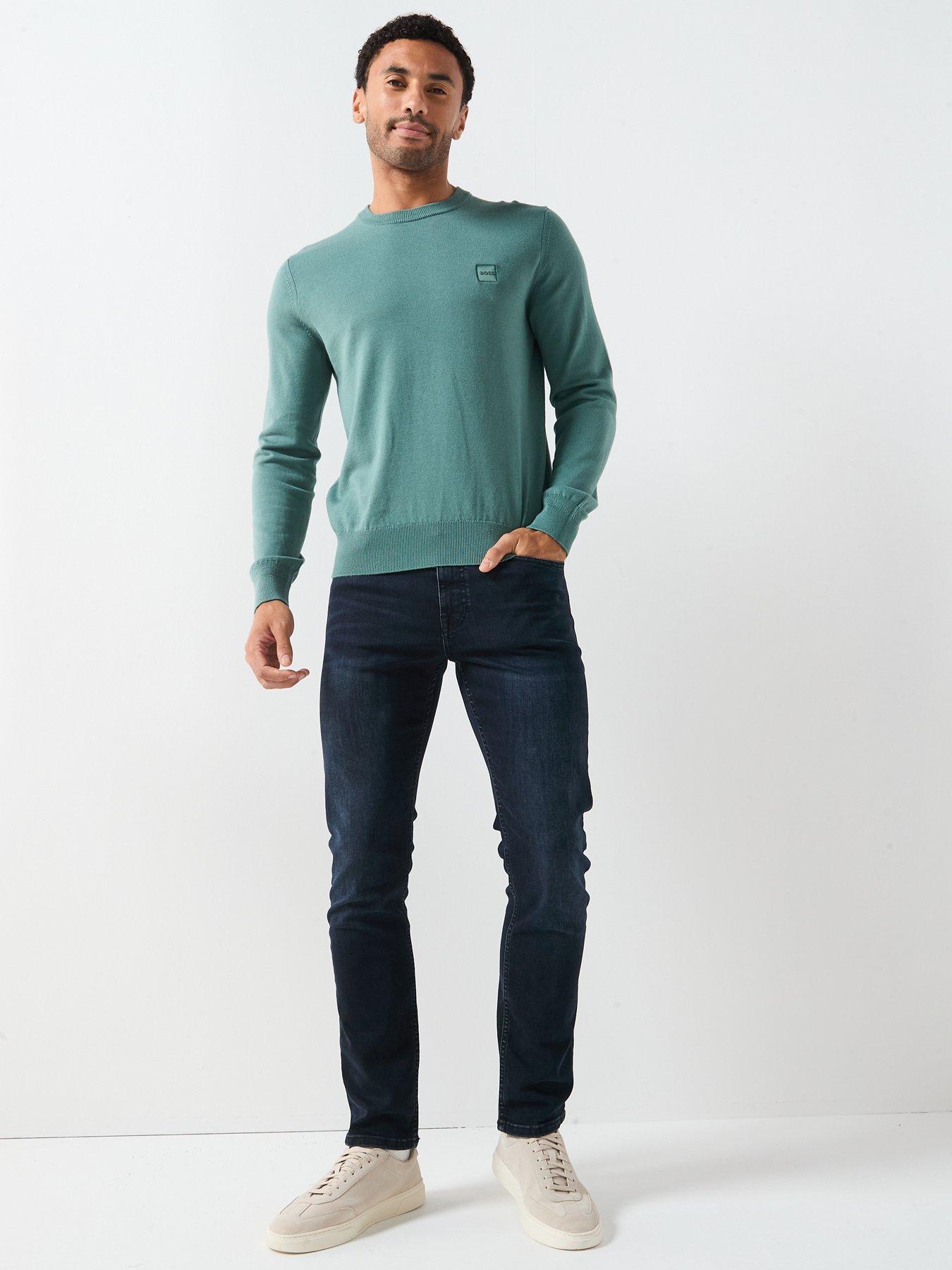 Image 3 of 5 of BOSS Kanovano_s Knitted Jumper - Green