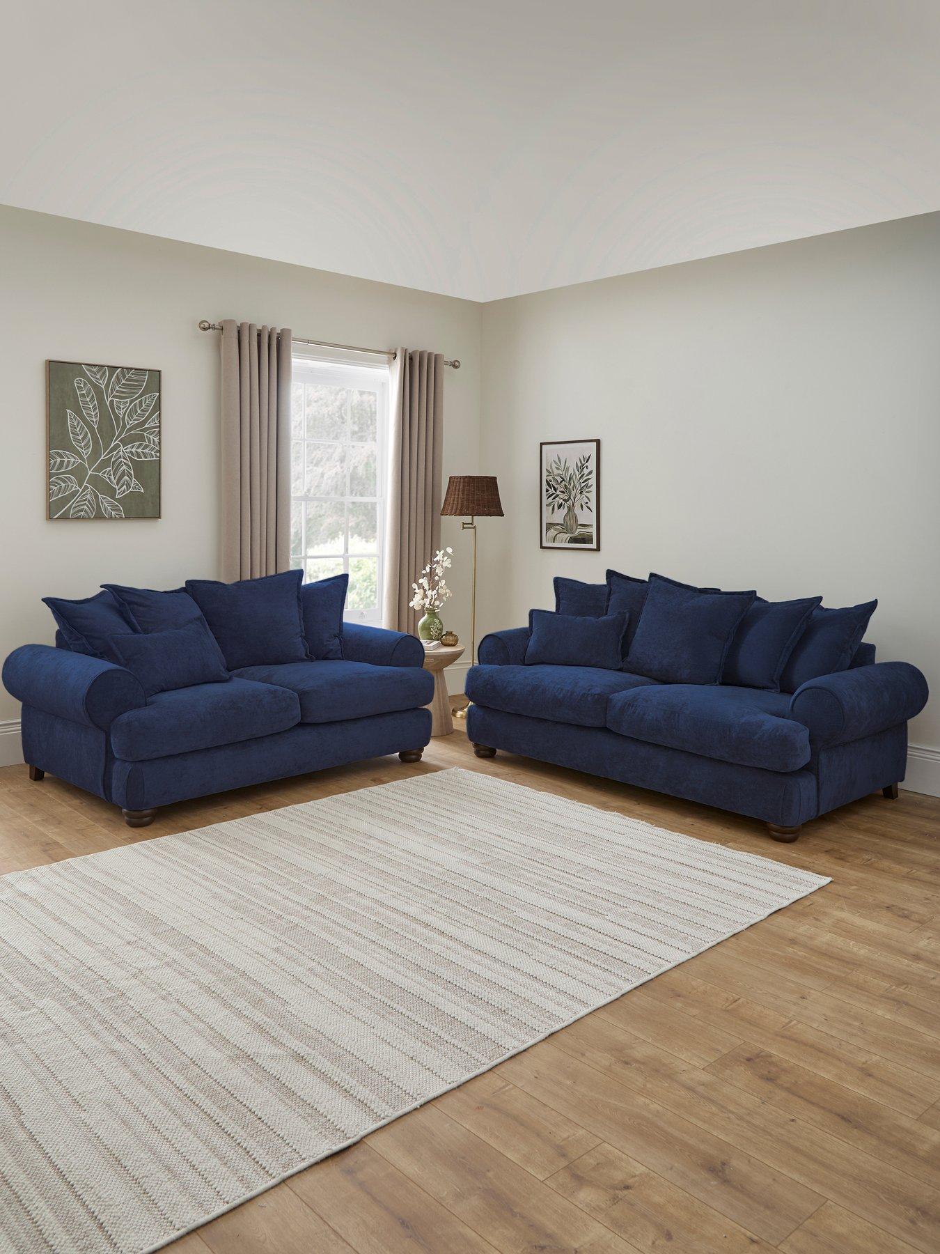 undefined Amersham 3 + 2 Seater Fabric Sofas - Made to Order in the UK